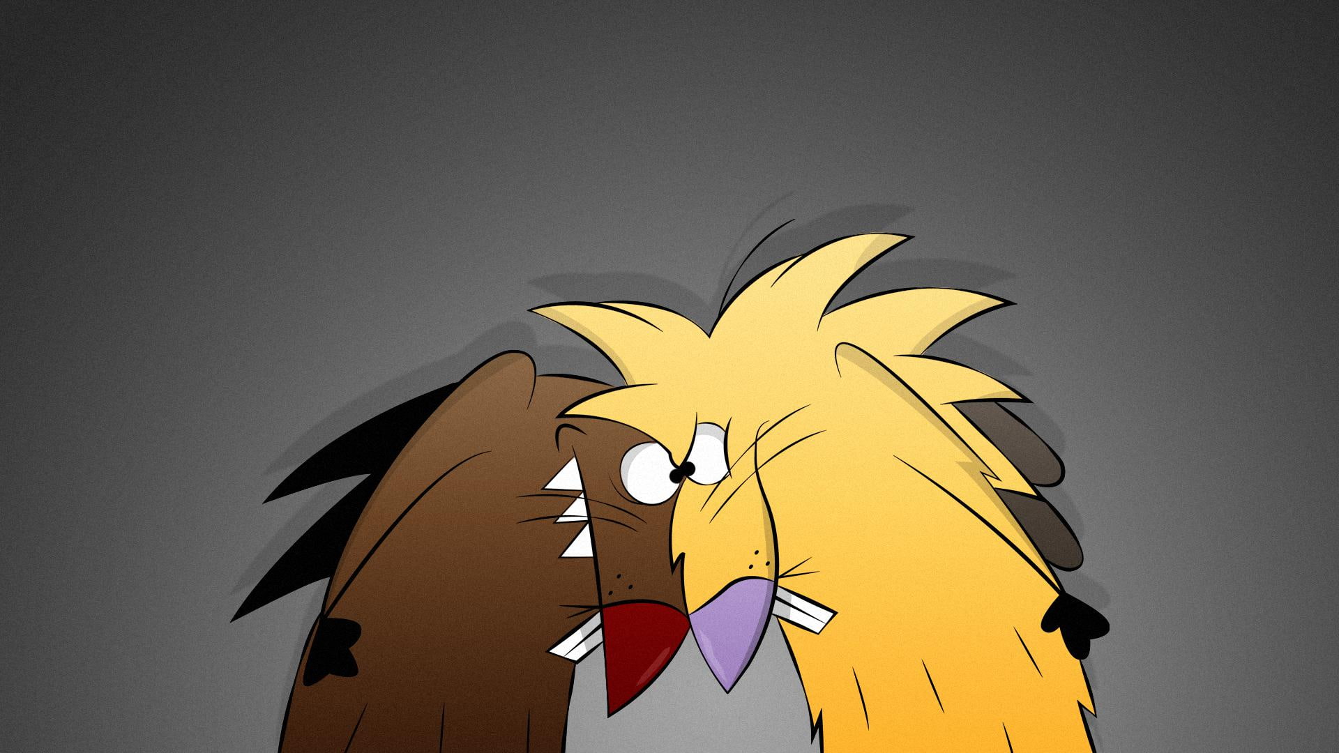 the angry beavers, norbert, angry, degget, beavers, 1080P, HD Wallpaper