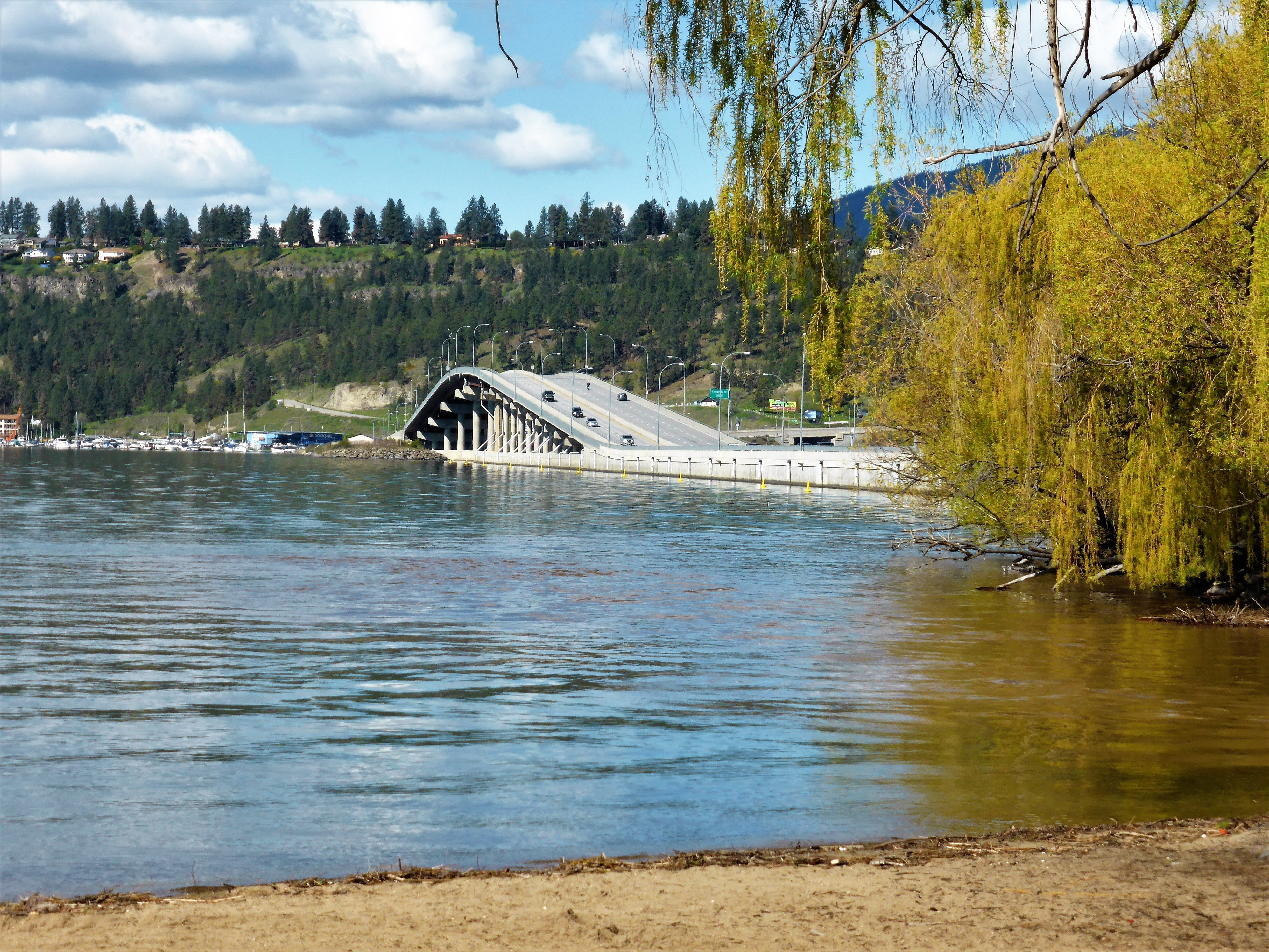 canada, land, built structure, beauty in nature, sky, plant, bridge, tranquility, nature, river, 4K, tree, cloud - sky, landscape, water, highway, connection, HD Wallpaper