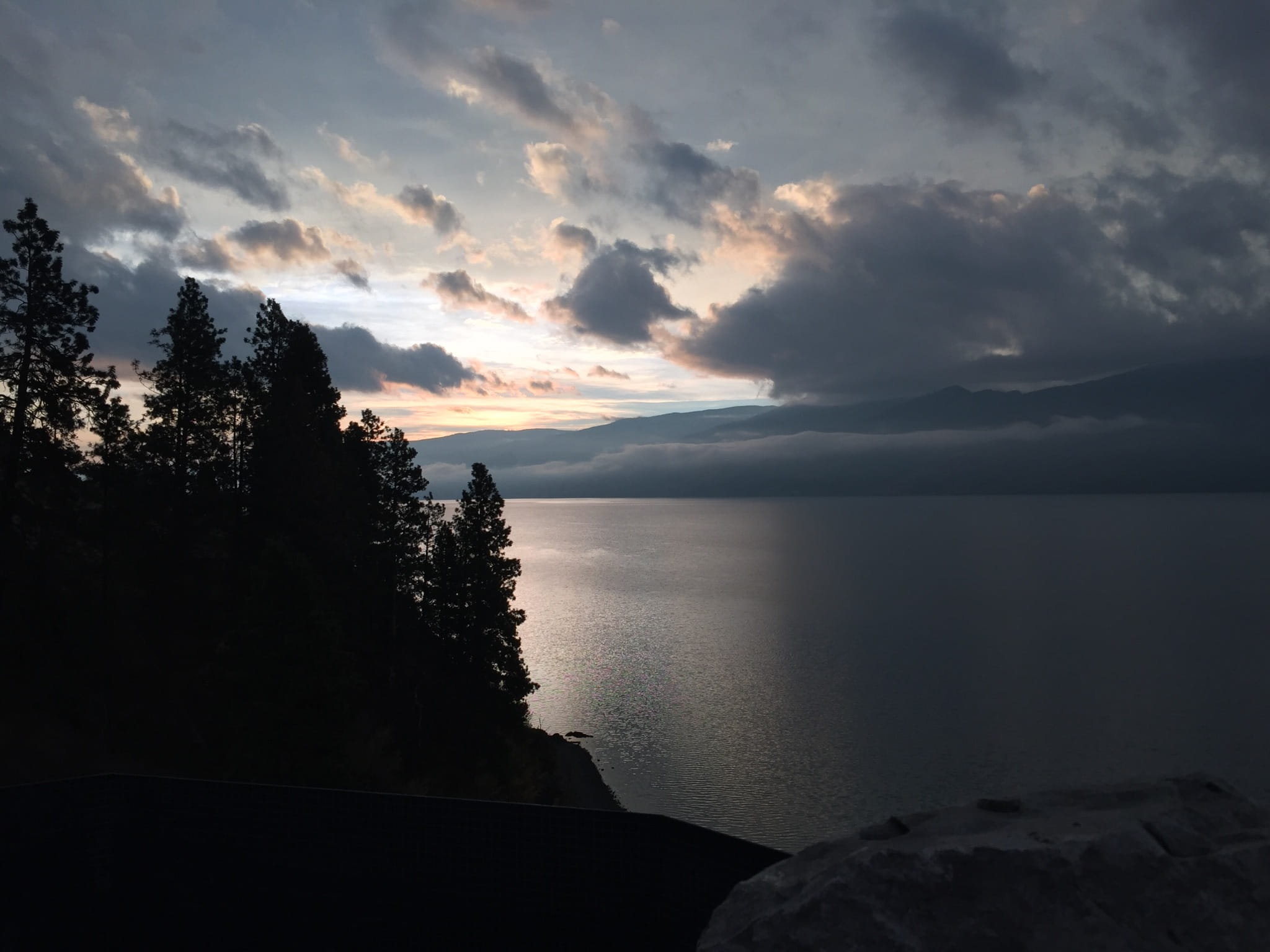 tree, scenics, British, beach, tranquil scene, 1080P, columbia, horizon, idyllic, land, sea, water, beauty in nature, tranquility, Okanagan, Sunrise, no people, HD Wallpaper
