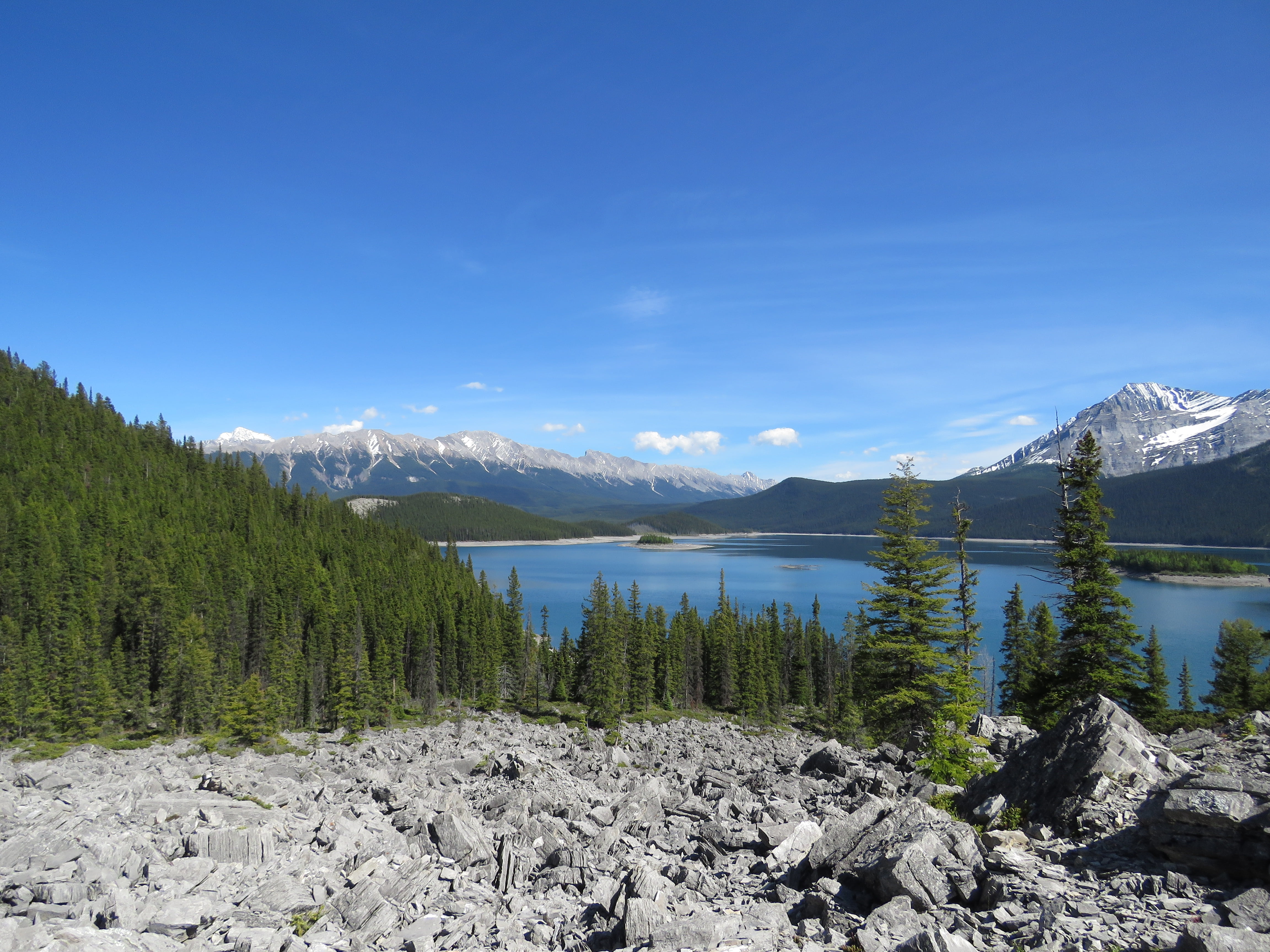 4K, scenery, canada, landscape, mountain Range, idyllic, beauty in nature, scenics - nature, tranquility, rocky, water, blue, plant, mountains, peaceful, HD Wallpaper