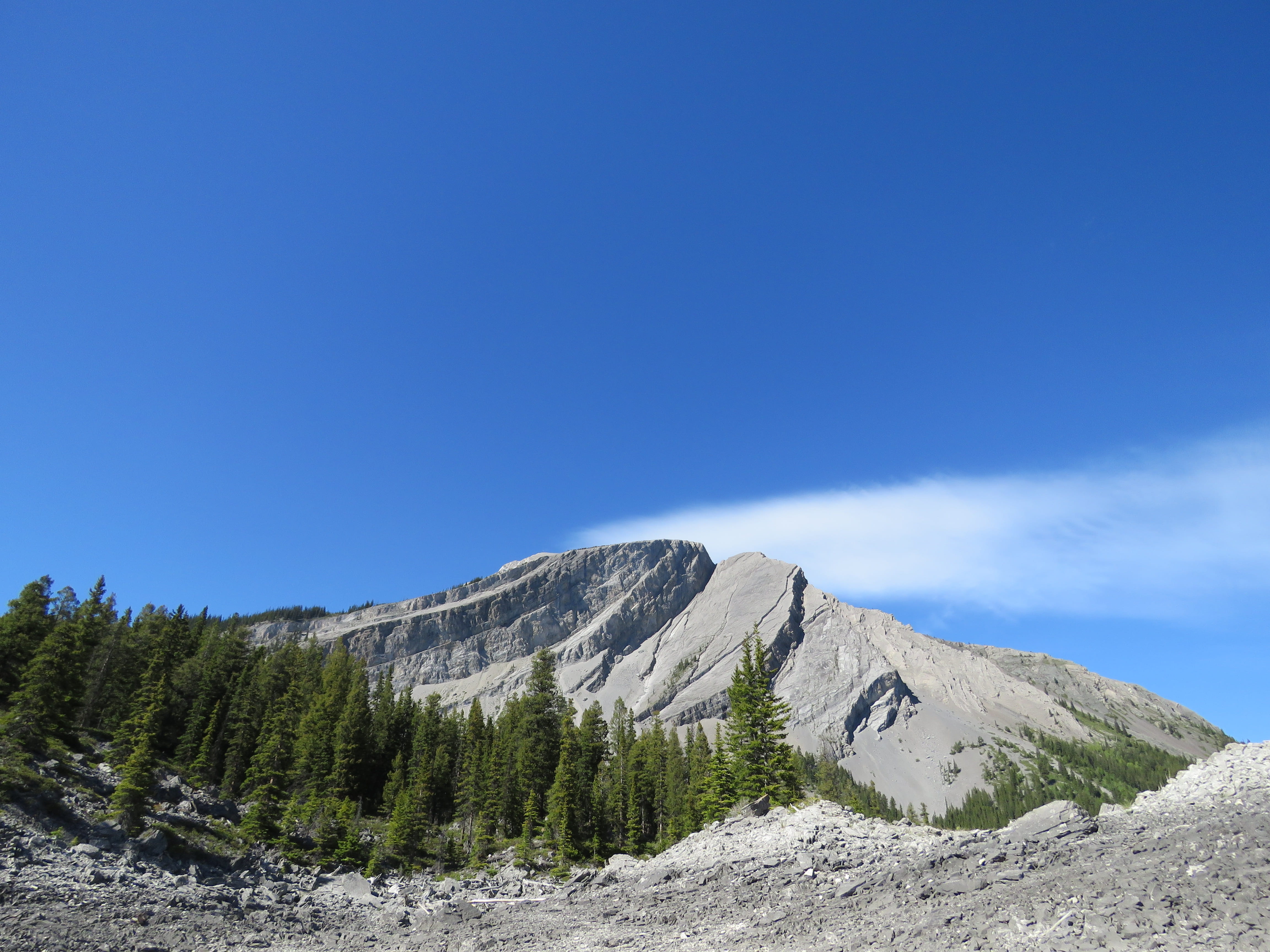 remote, rocky, park, nature, day, plant, landscape, Kananaskis, blue, tree, tranquil scene, clouds, Rocky Mountains, outdoors, pine tree, scenics - nature, HD Wallpaper