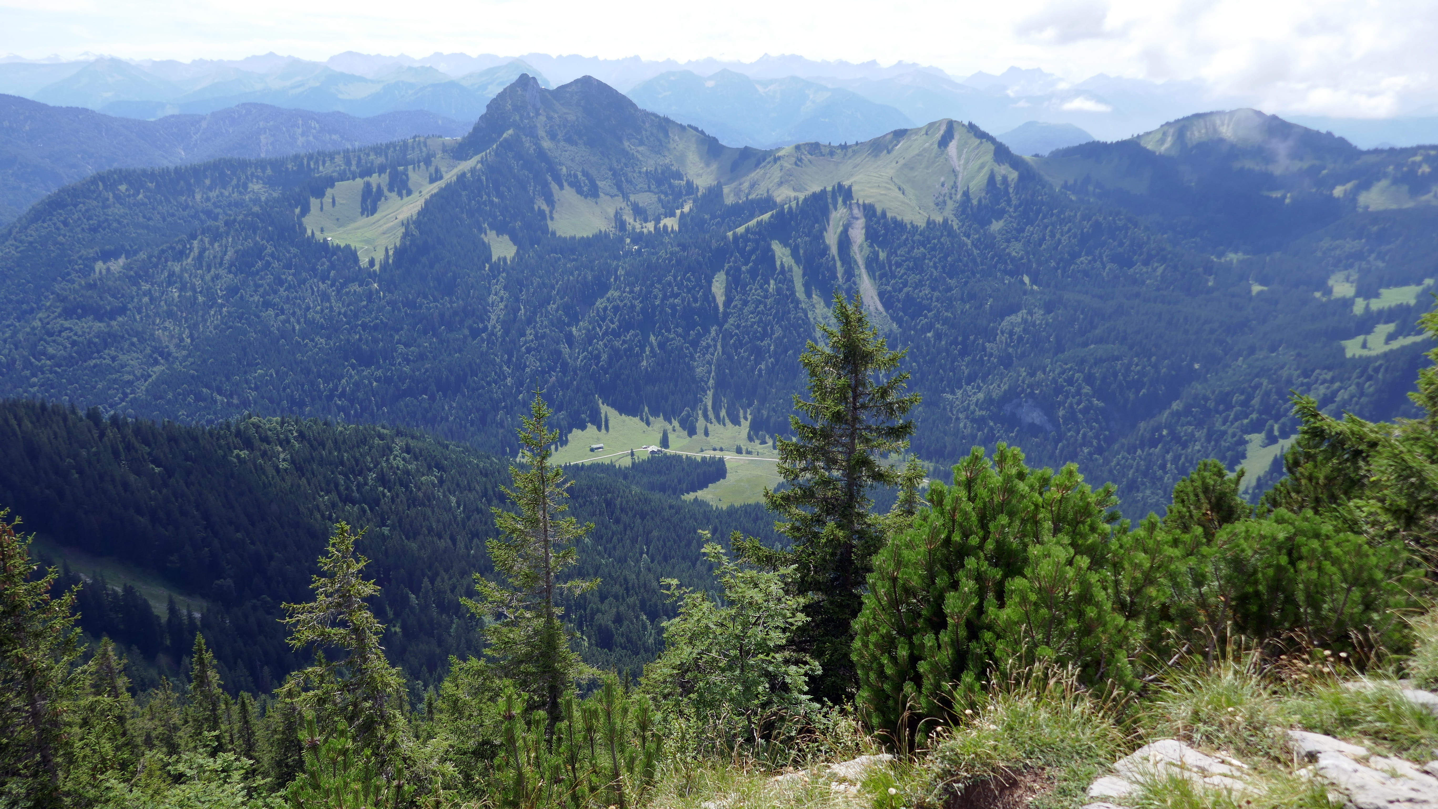 mountain range, sky, scenics - nature, 5K, coniferous tree, foothills of the alps, jelenia góra, nature, tree, green color, bavaria, mountain peak, land, HD Wallpaper