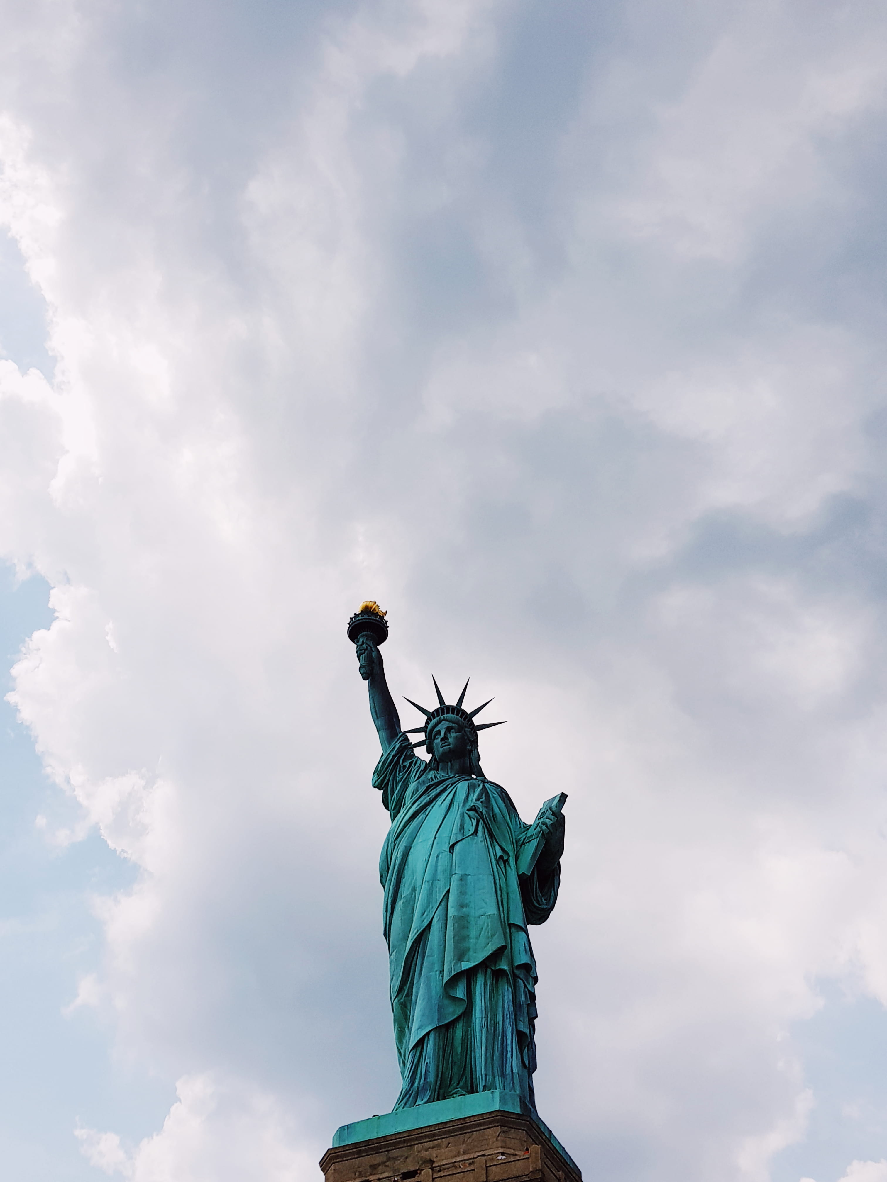 female likeness, the past, new york, art and craft, usa, flame, no people, portrait, metal, history,, tourism, human representation, united states, Phone HD Wallpaper