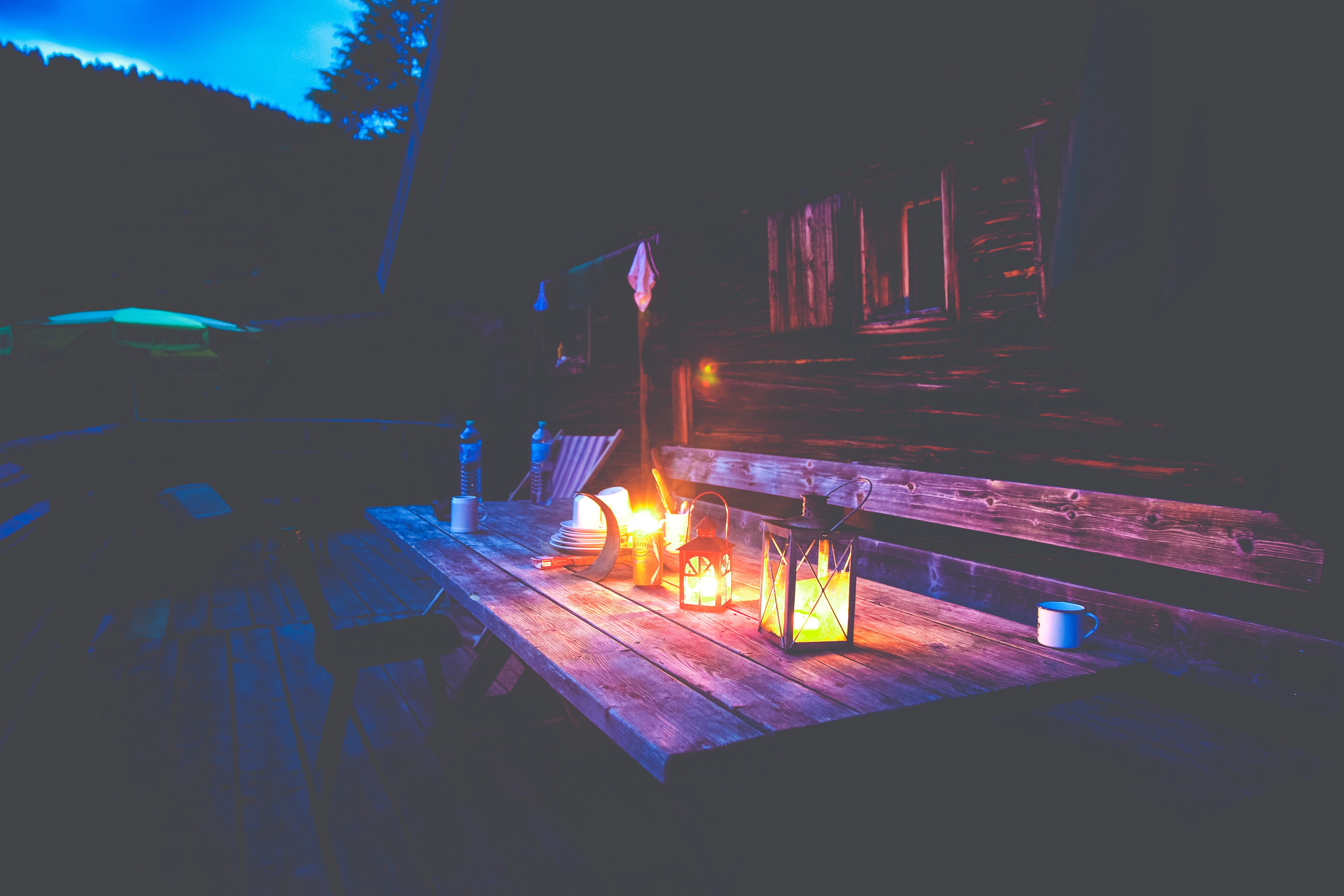 food and drink, black, wood - material, indoors, pallet, focus, house, metal, kerosene, lantern, candle, dark, wooden, picnic table, fire - natural phenomenon, HD Wallpaper