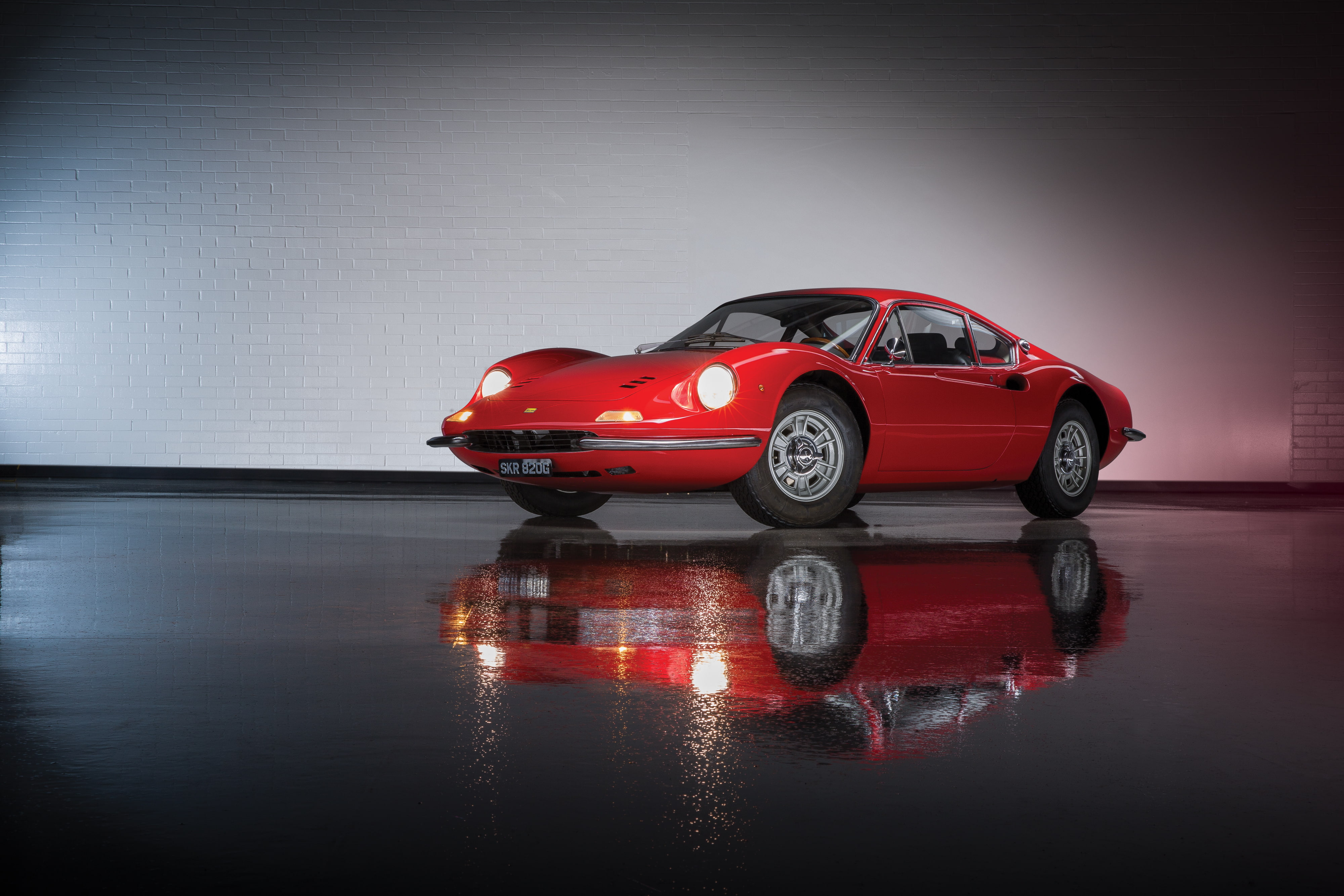 dino, 1969, ferrari, 4K, HD Wallpaper