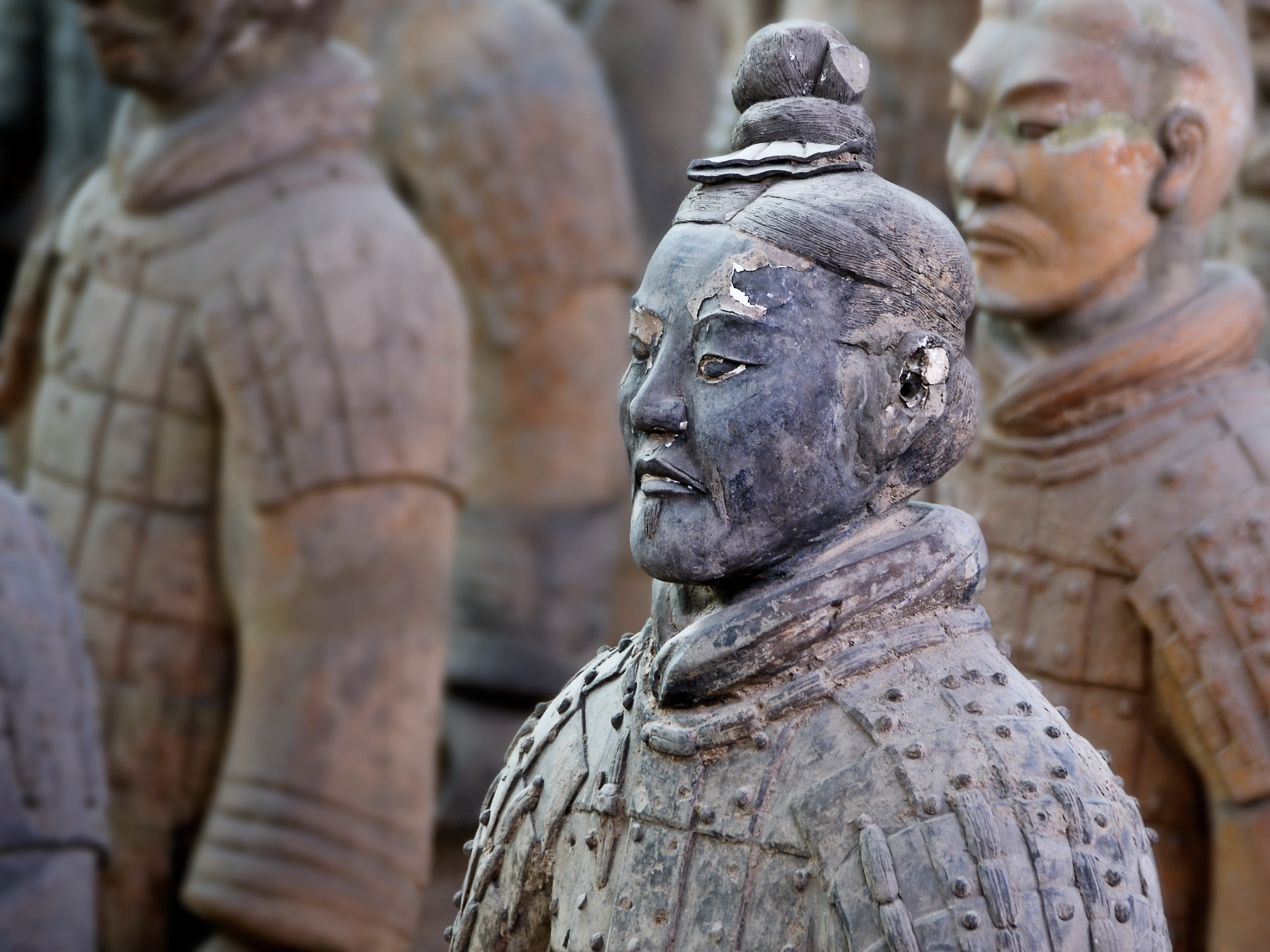 statue, the past, human representation, xian, buried, art and craft, belief, representation, china, ancient civilization, day, 2K, history, no people, HD Wallpaper
