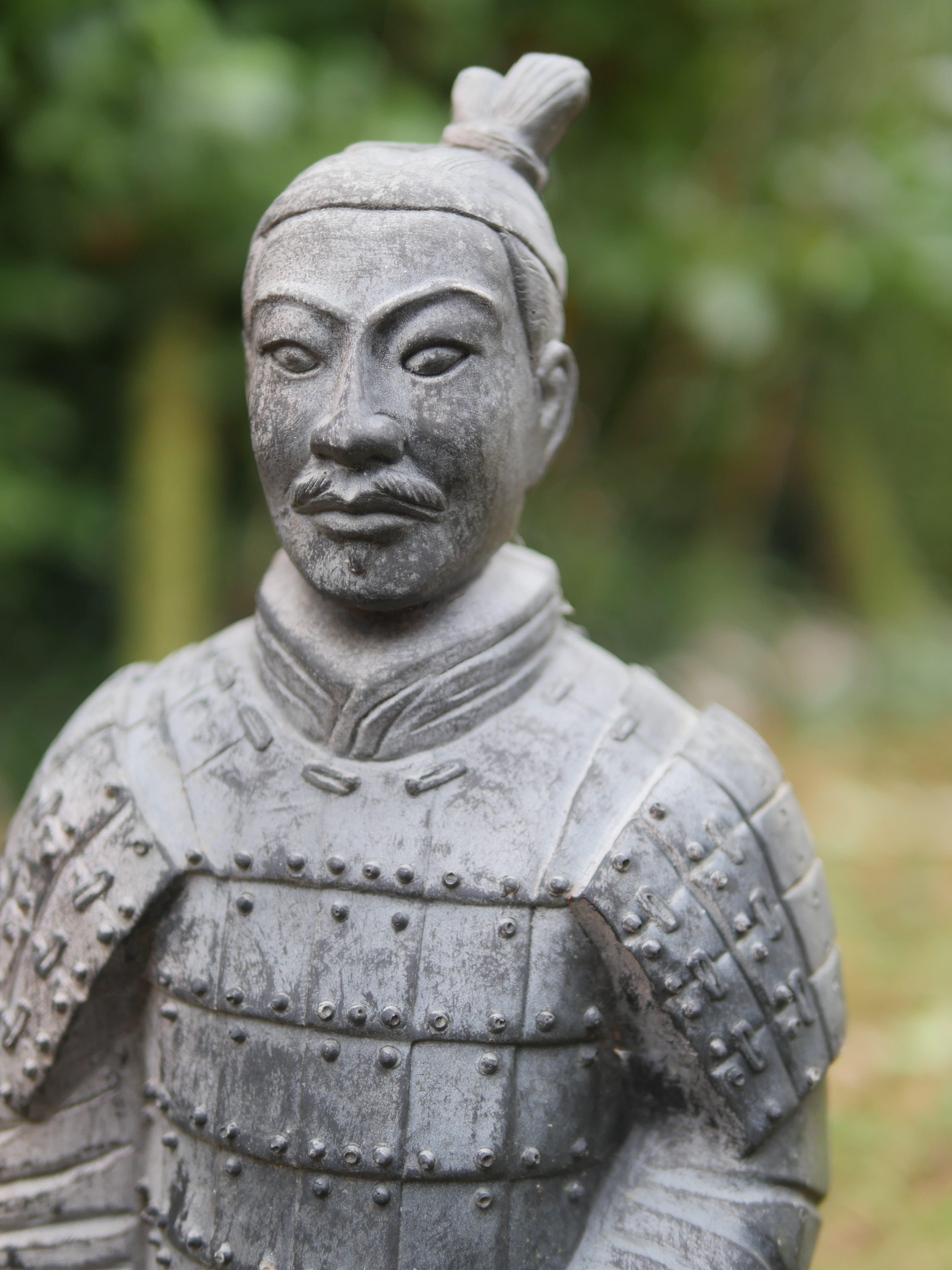 representation, day, military, statue, warrior, close-up, male likeness, sculpture, focus on foreground, replica, 5K, history, china, terracotta, spirituality, Phone HD Wallpaper