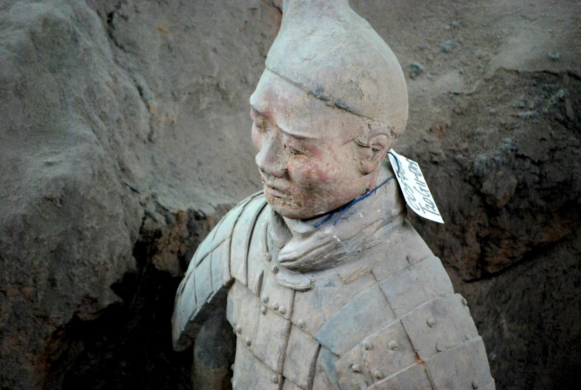 senior men, outdoors, sadness, buried, china, terracotta warriors, 1080P, looking, one person, nature, rock, solid, contemplation, military, depression - sadness, HD Wallpaper