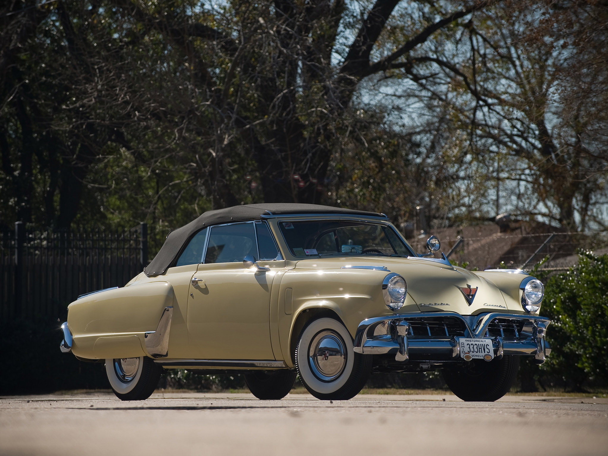 studebaker, state, commander, retro, 1952, convertible, luxury, 1080P, HD Wallpaper