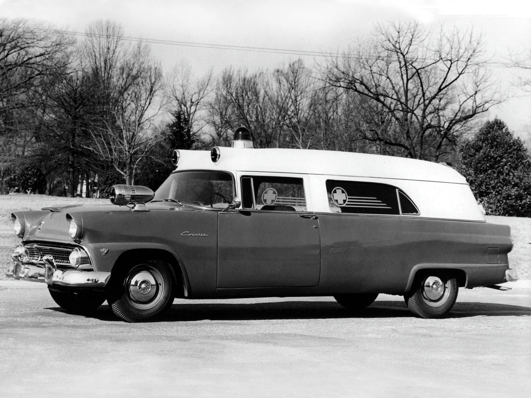 1080P, junior, retro, stationwagon, emergency, memphian, ford, 1955, ambulance, HD Wallpaper