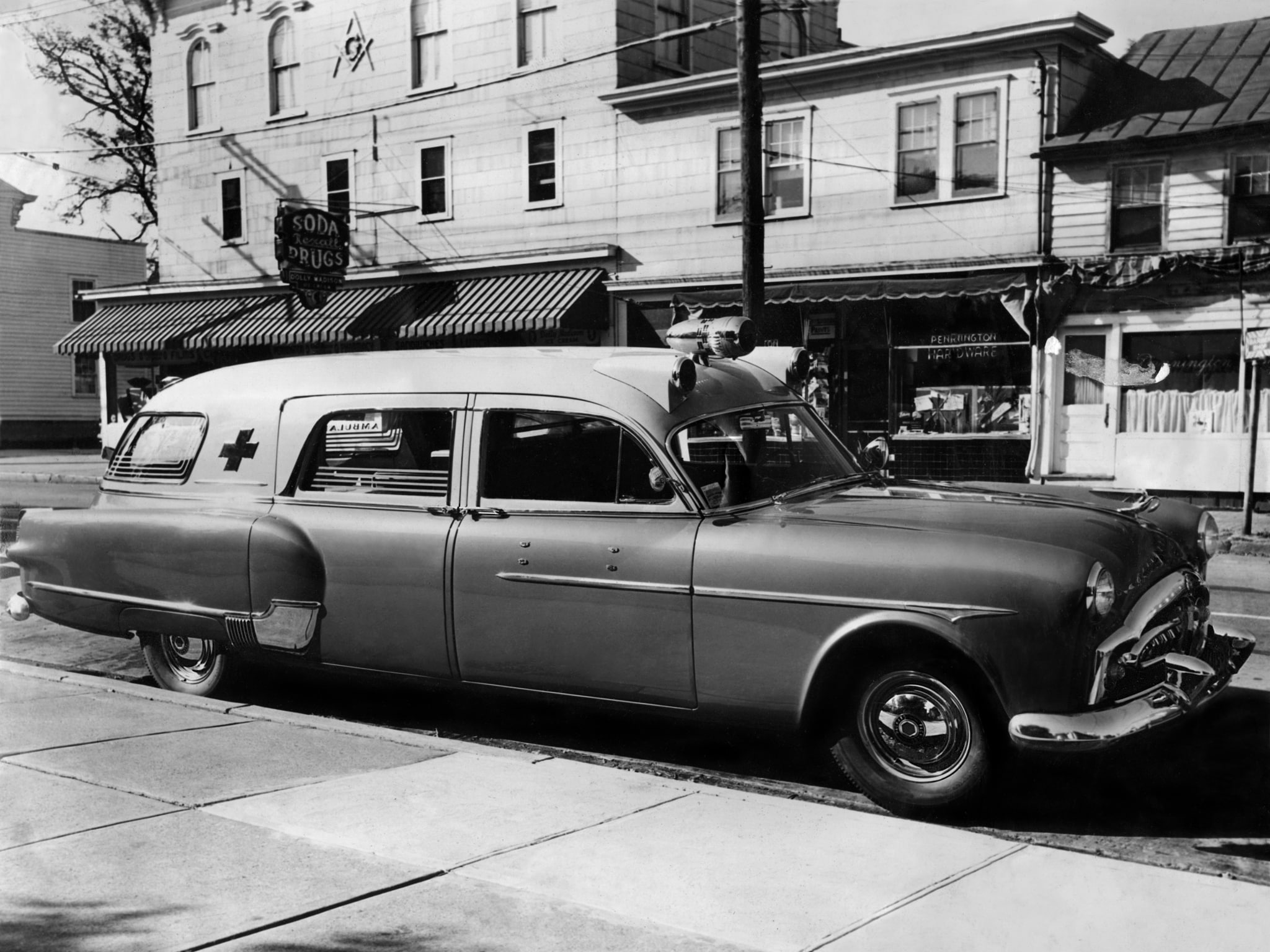 packard, henney, emergency, retro, 1951, 1080P, 300, 2413 5194, ambulance, HD Wallpaper