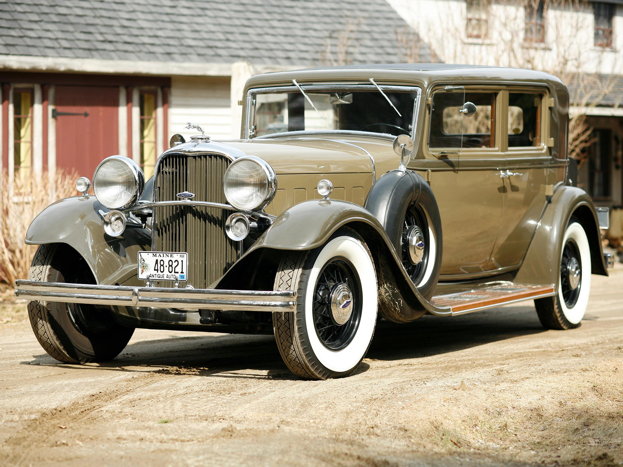 luxury, 1080P, model kb, lincoln, 1932, retro, 4 door, sedan, HD Wallpaper