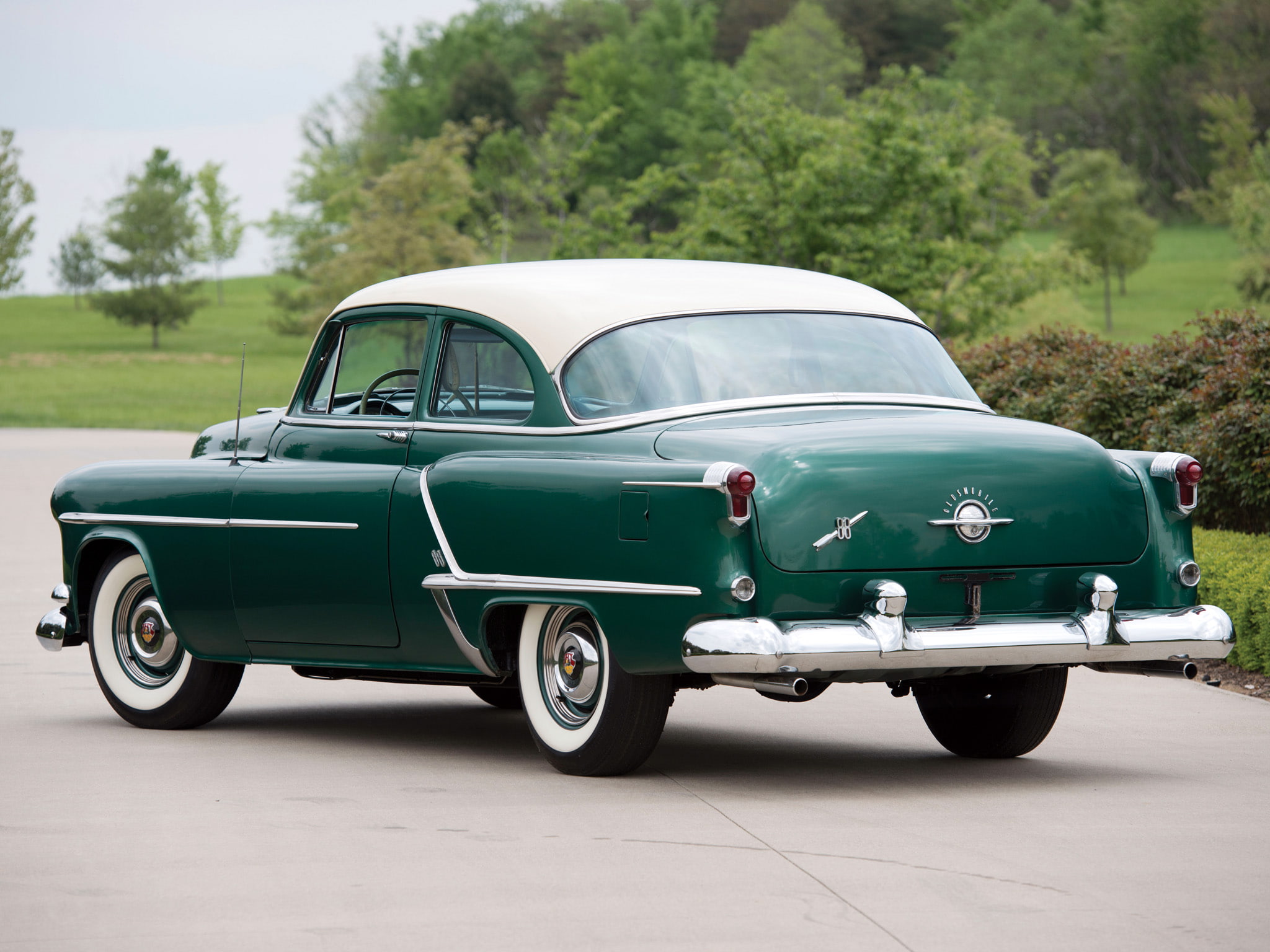 deluxe, 2 door, sedan, 1953, 1080P, 8 8, oldsmobile, 53 3611d, super, retro, HD Wallpaper