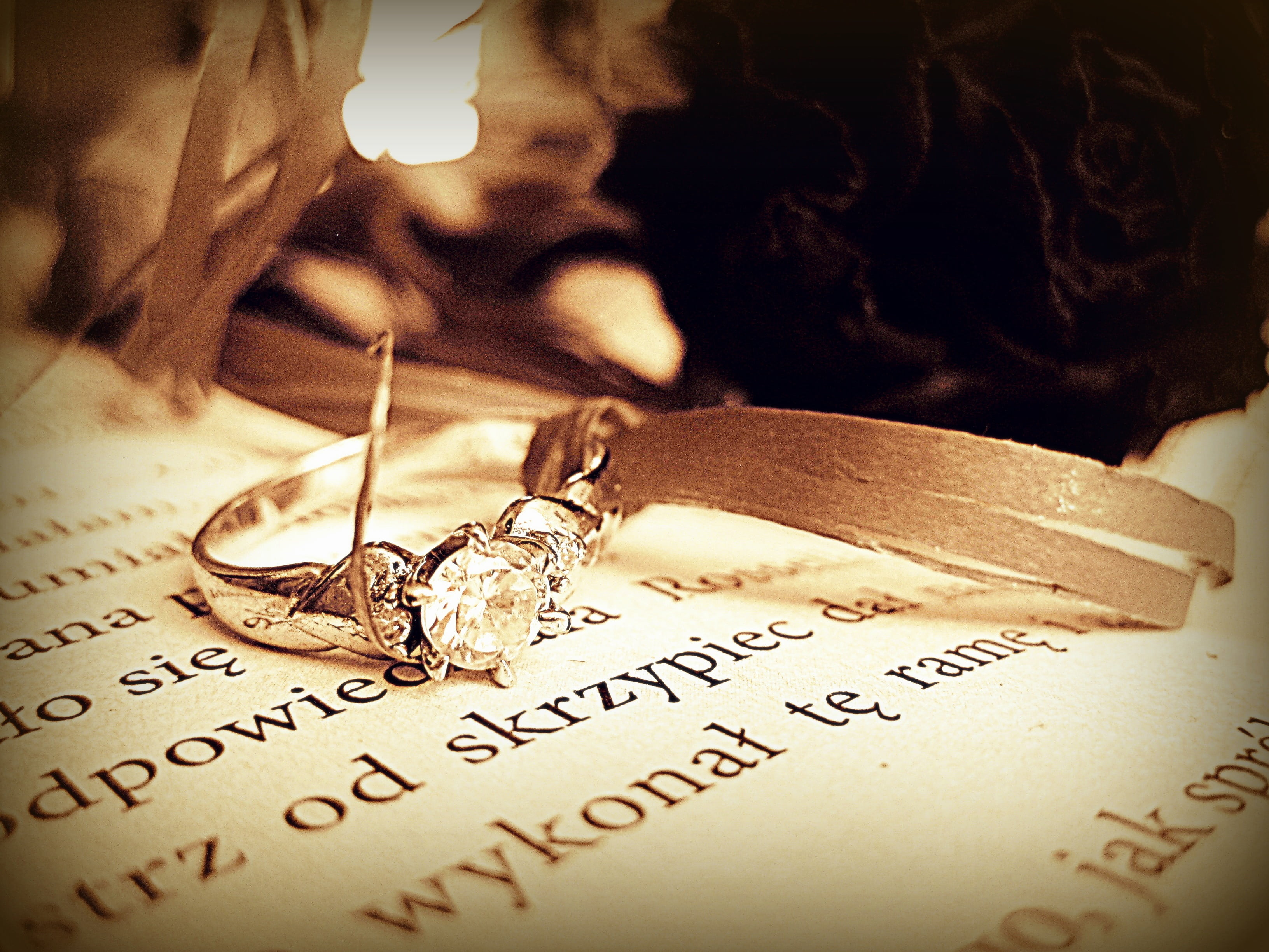 close-up, silver, publication, clear, romance, spirituality, gemstone, indoors, colored, love, text, paper, religion, belief, event, human body part, diamond, HD Wallpaper