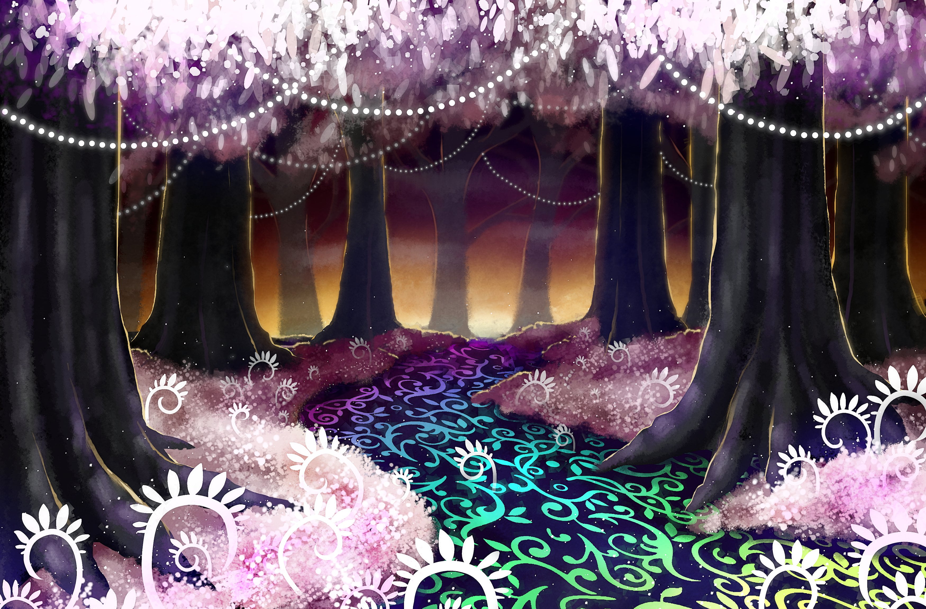 Paper Mario, 2K, forest, HD Wallpaper