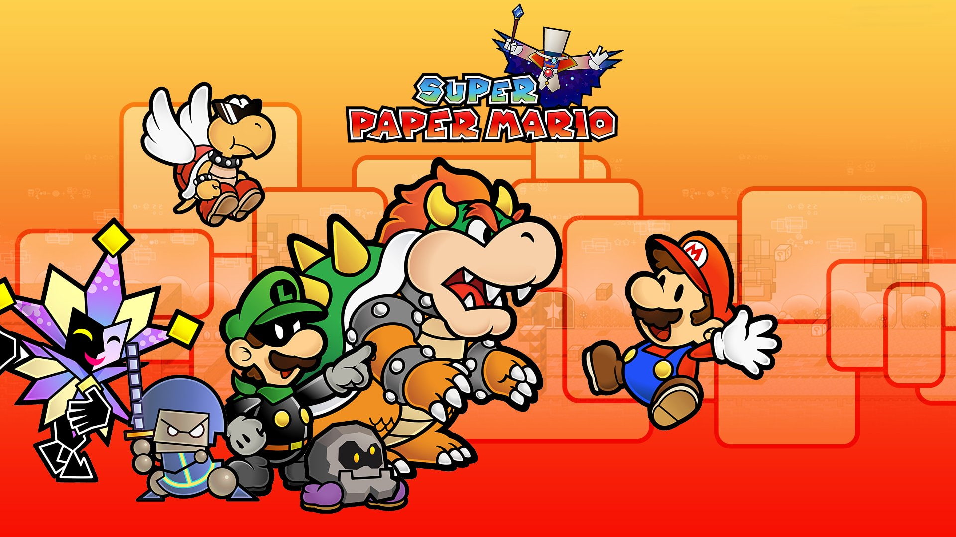 1080P, Super Paper Mario, Mario, HD Wallpaper