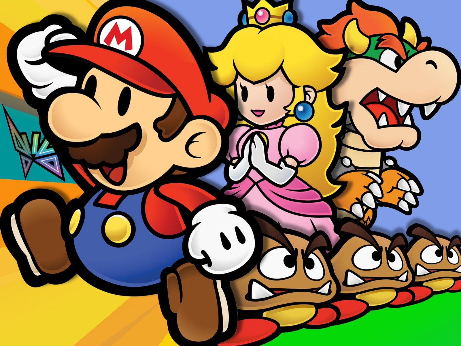 720P, game, paper, mario, video, HD Wallpaper