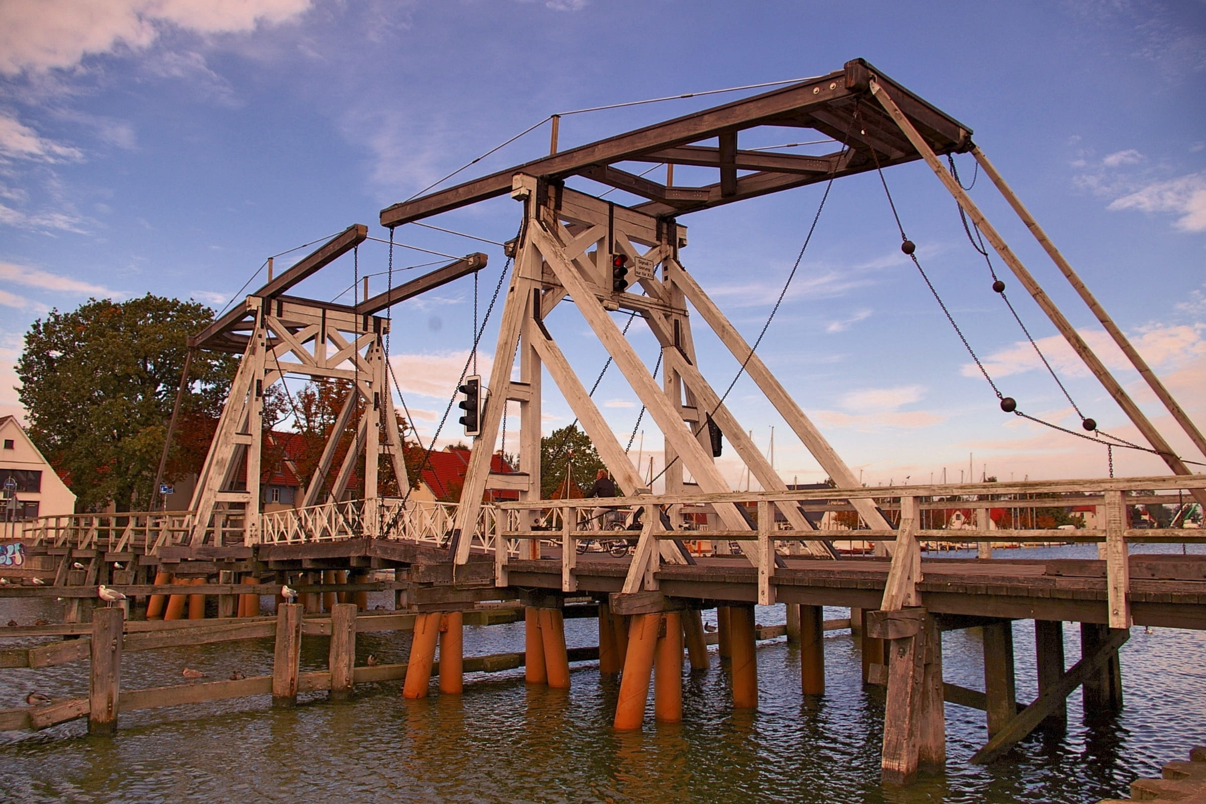 nature, water, boot, no people, mecklenburg vorpommer, Wooden Bridge, bridge train, wood - material, construction, industry, harbor, built structure, day, HD Wallpaper