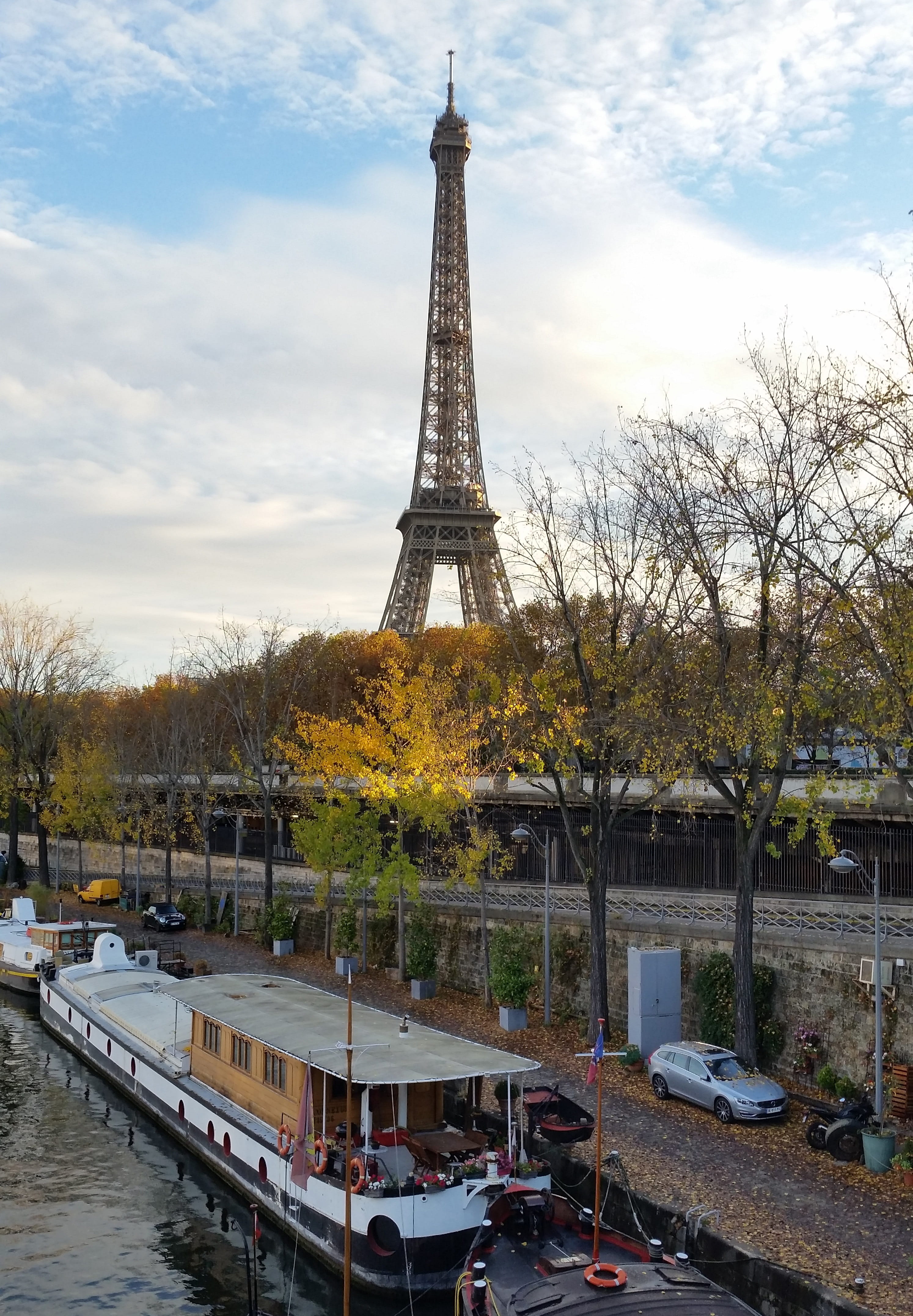 paris - France, cityscape, the seine, europe, international Landmark, paris eiffel tower, tourist, water, tall - high, plant, cloud - sky, city Life, sky, Phone HD Wallpaper