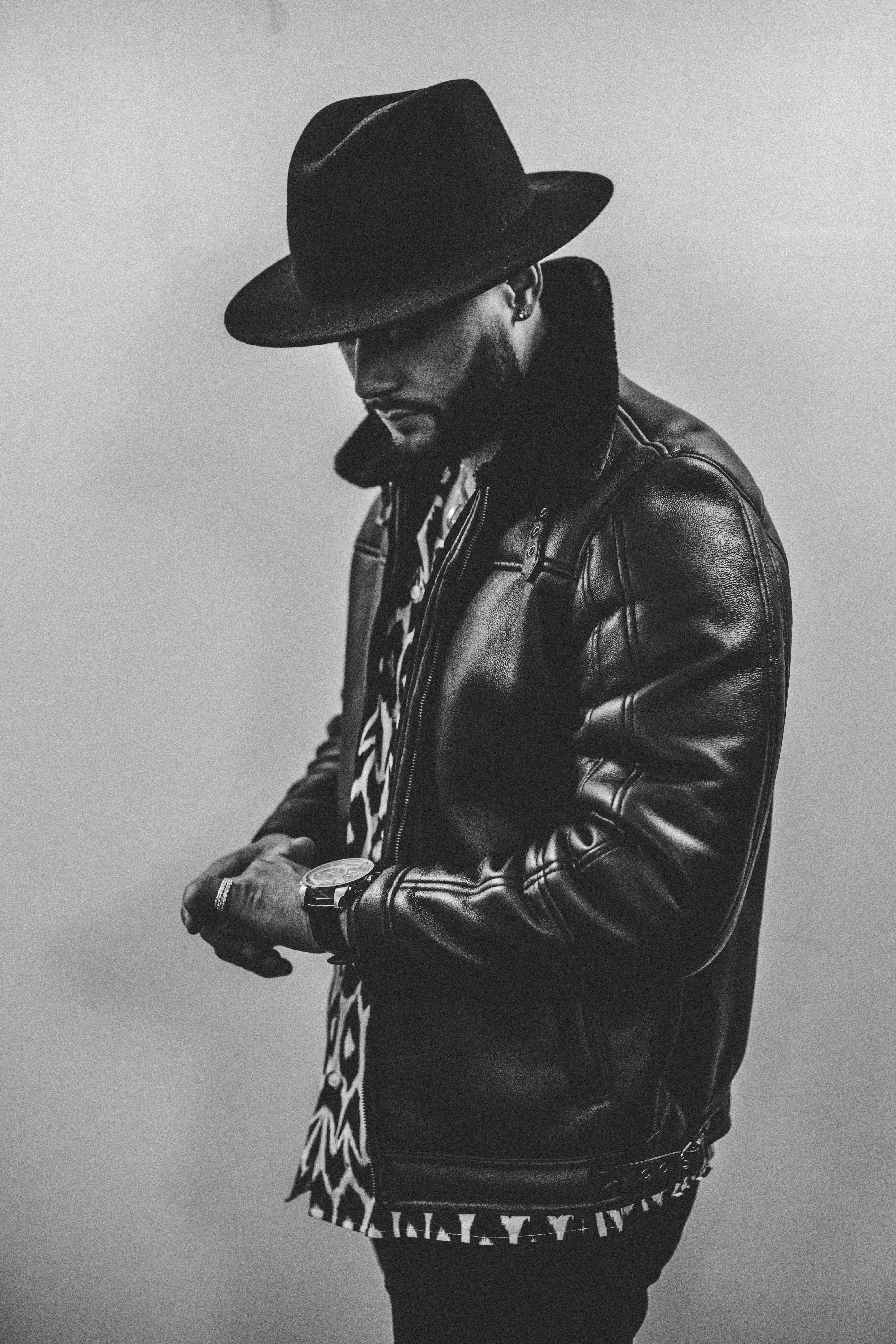 classy, one Man Only, portrait, wearing, human Face, looking At Camera, looking, people, casual Clothing, grayscale, model, elegance, young Adult, white, Phone HD Wallpaper
