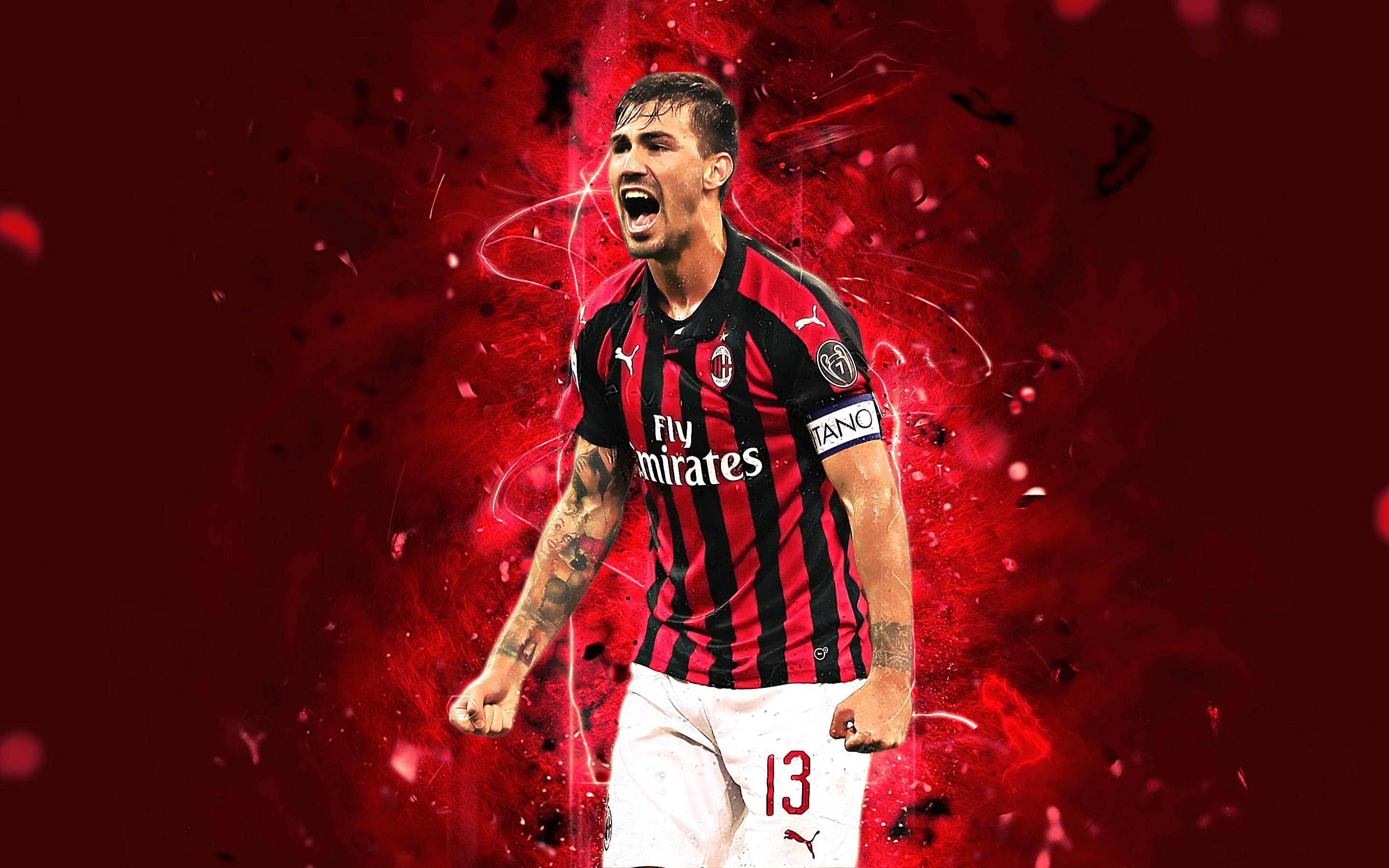 Alessio Romagnoli, 2K, Italian, Soccer, A.C. Milan, HD Wallpaper