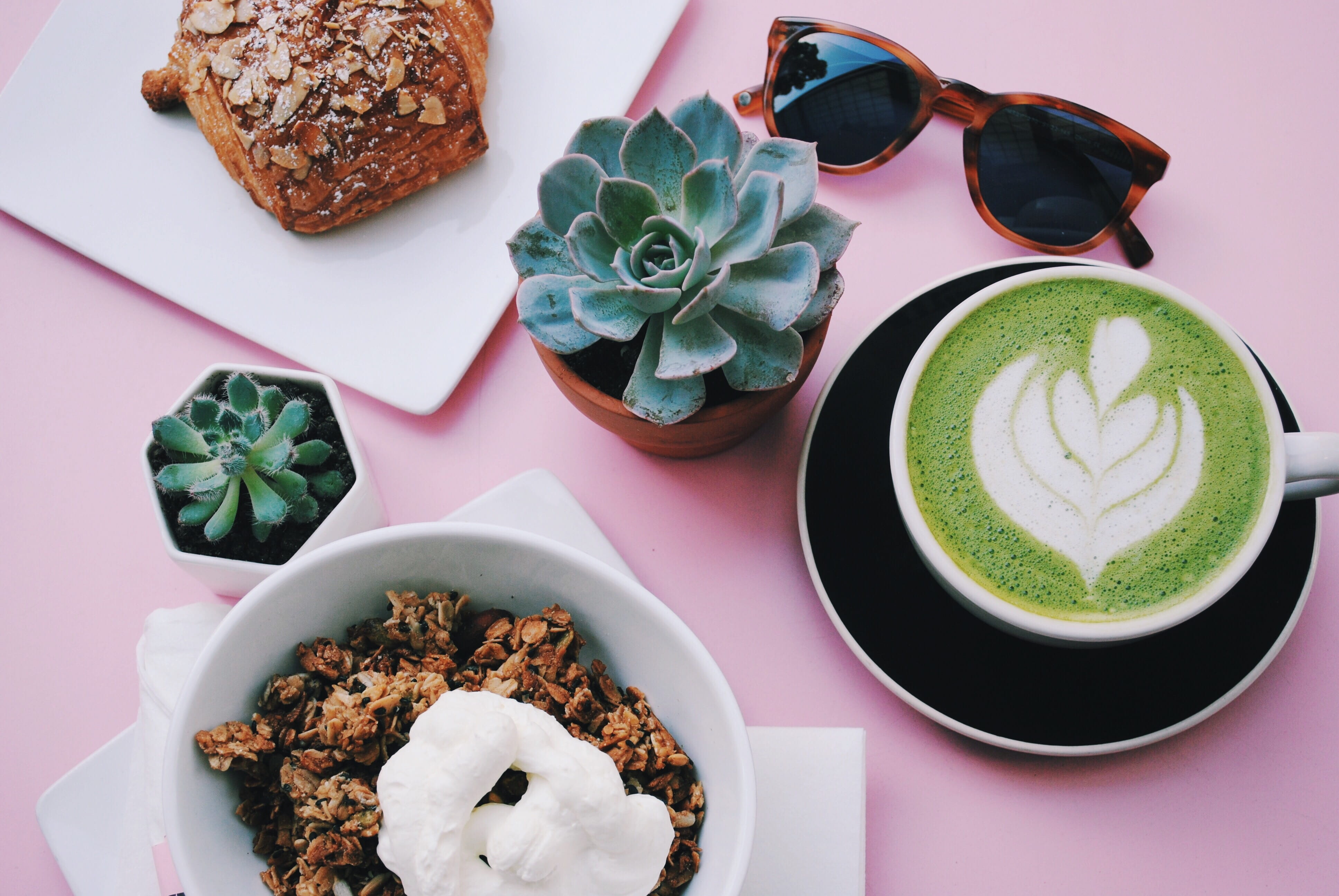 sf, succulent, temptation, coffee cup, high angle view, united states, serving size, bay area, coffee, latte, table, san francisco, still life, plate, hot drink, HD Wallpaper