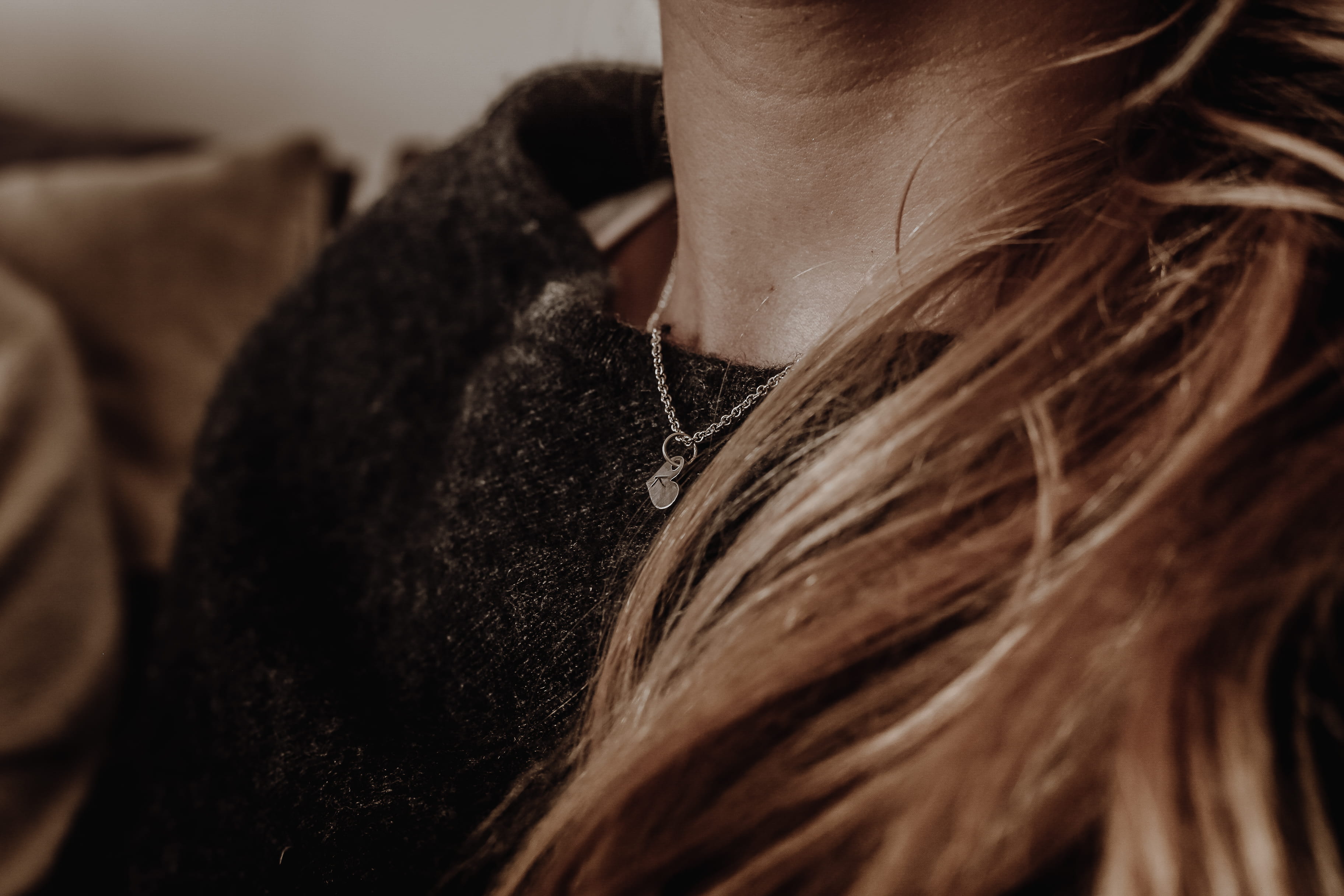 body part, furniture, warm clothing, one person, fashion, brown hair, kzn, necklace, human body part, photography, women, hairstyle, south africa, long hair, HD Wallpaper
