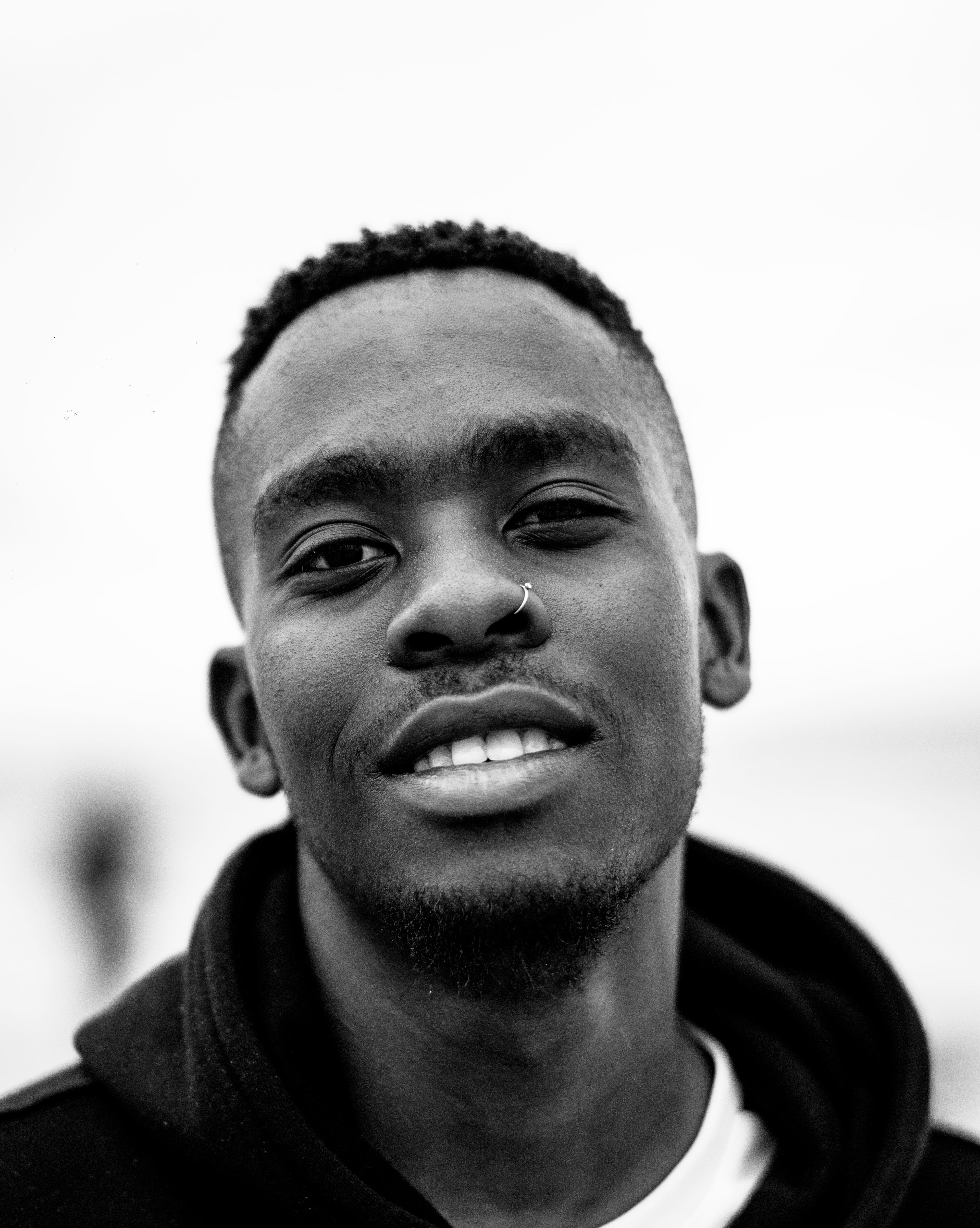 headshot, one person, young men, happiness, real people, casual clothing, leisure activity, jaw, beard, smile, young adult, boy, men, durban, looking at camera, Phone HD Wallpaper