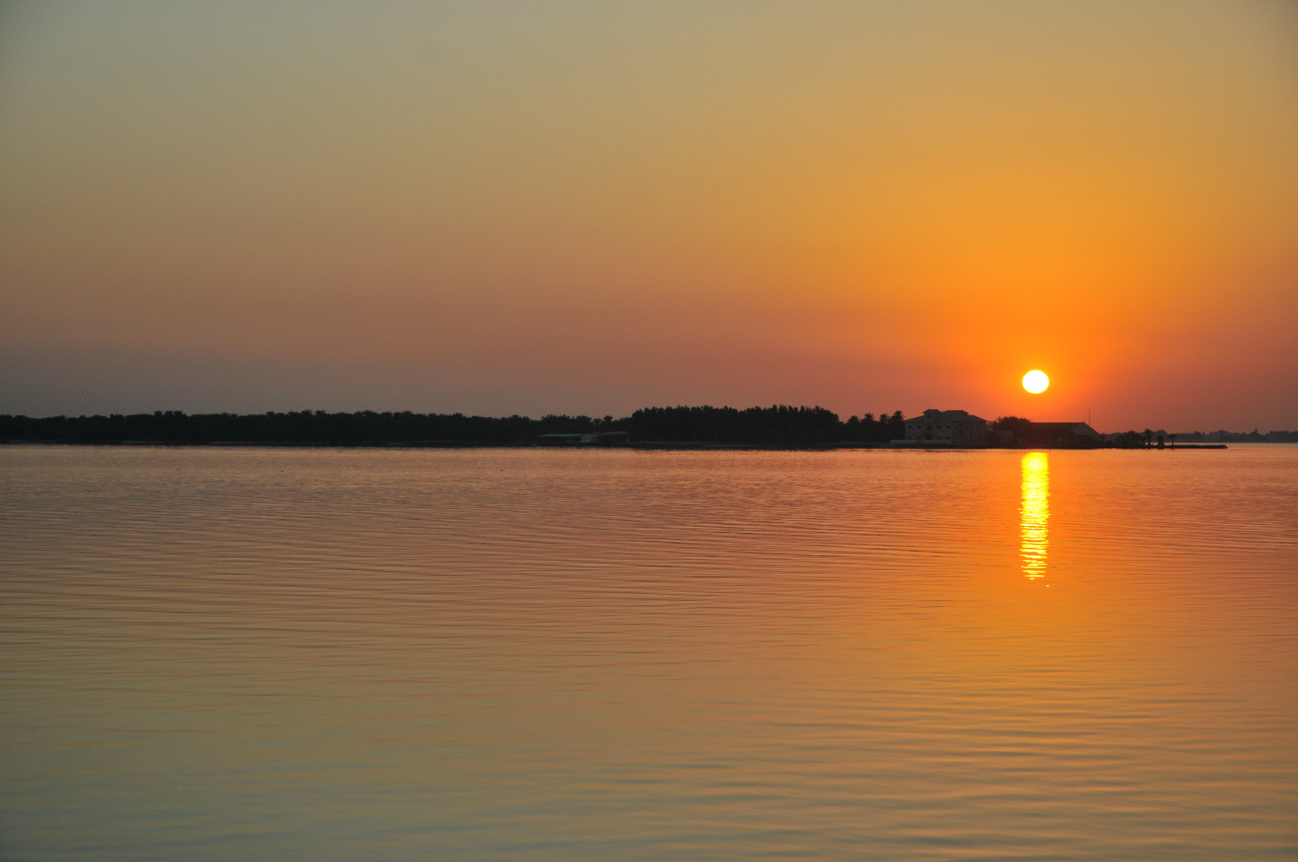 landscape, sun, tranquil scene, view into land, outdoors, reflection, 4K, cloud - sky, sky, nature, no people, non-urban scene, tranquility, summer, idyllic, HD Wallpaper