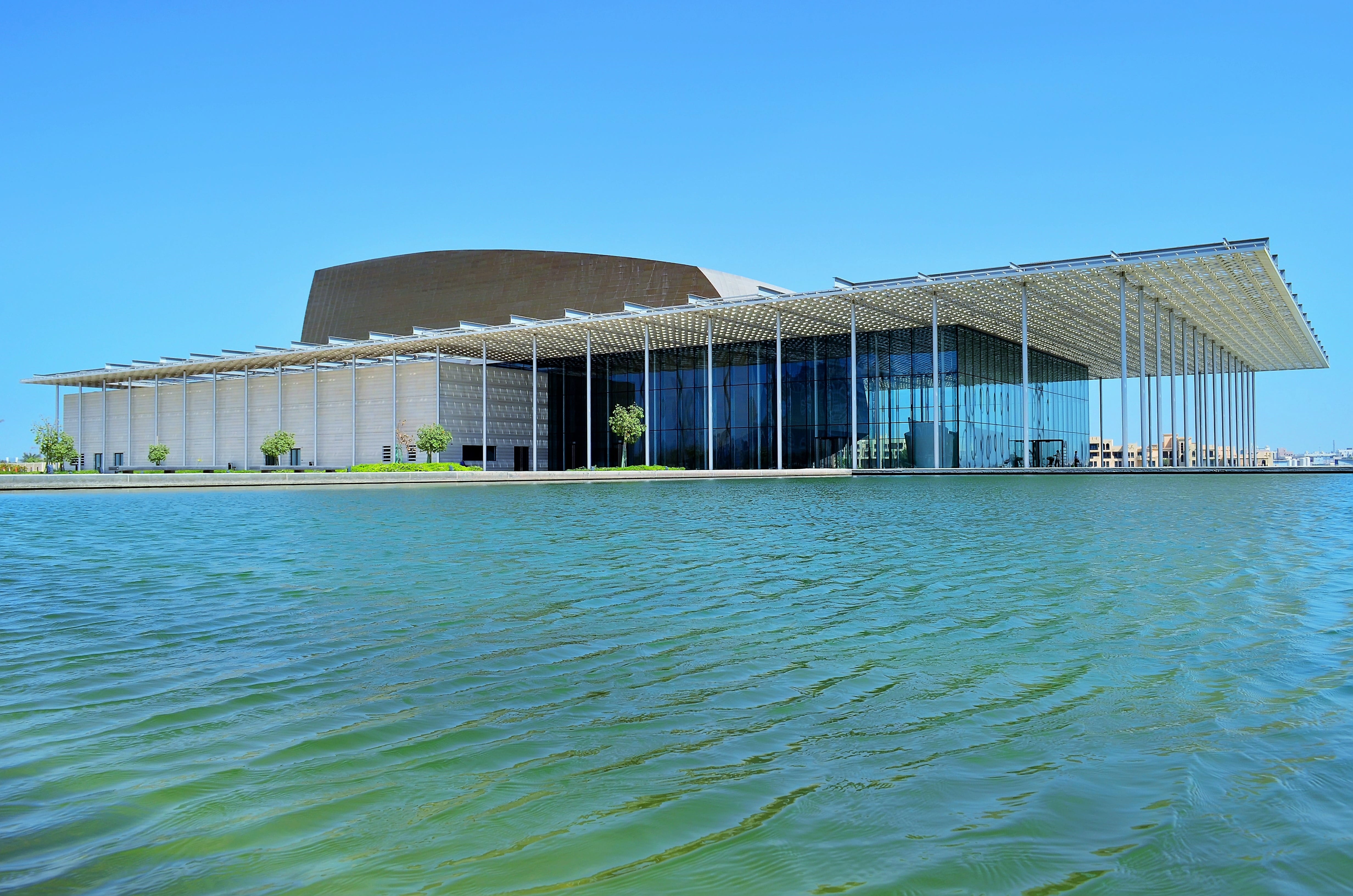 waterfront, outdoors, architecture, day, 4K, sky, nature, government, building feature, city, sunny, travel destinations, water, no people, building, built structure, HD Wallpaper