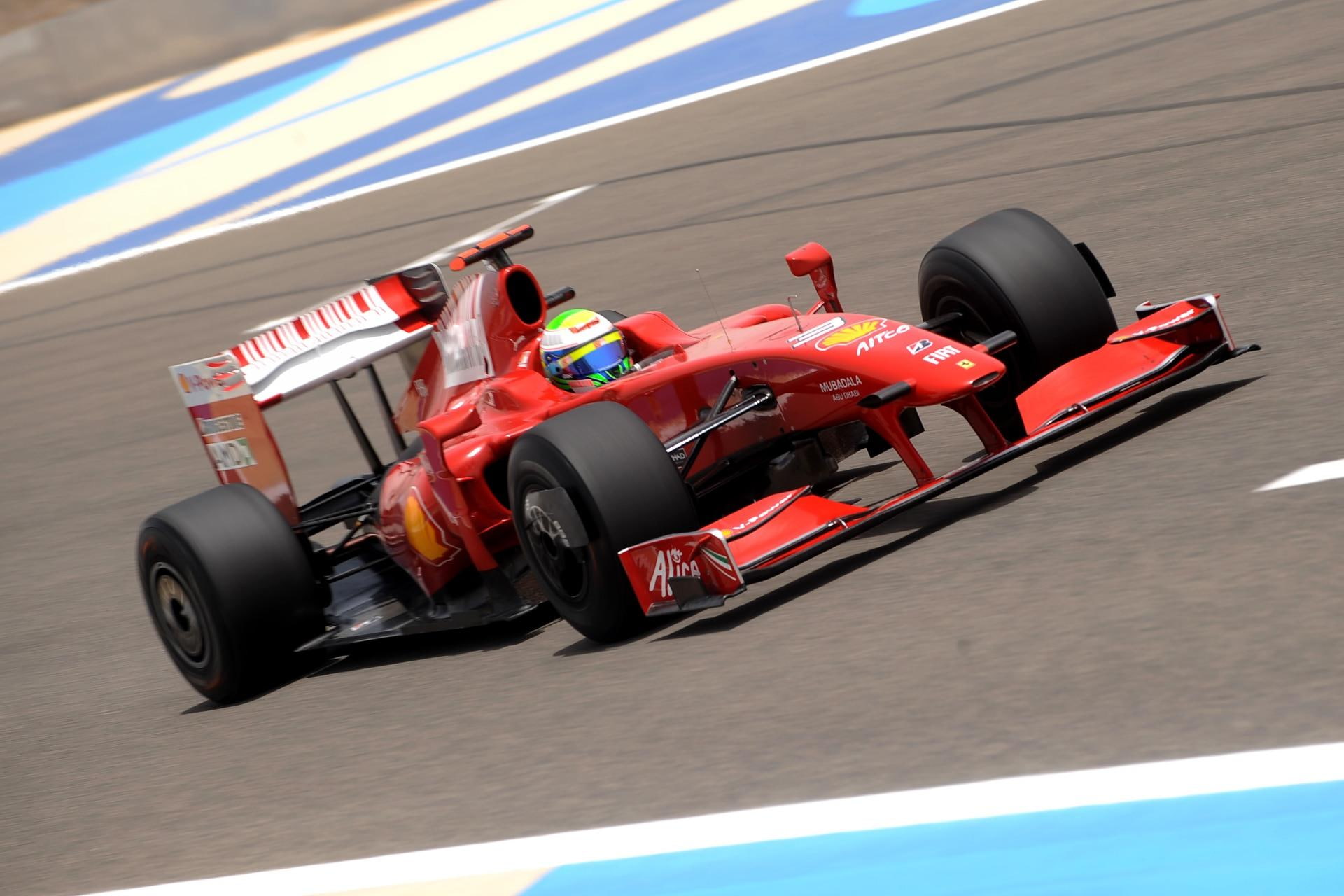 competition, ferrari, motor racing track, transportation, mode of transportation, day, headwear, professional sport, racecar, auto racing, car, motion, HD Wallpaper