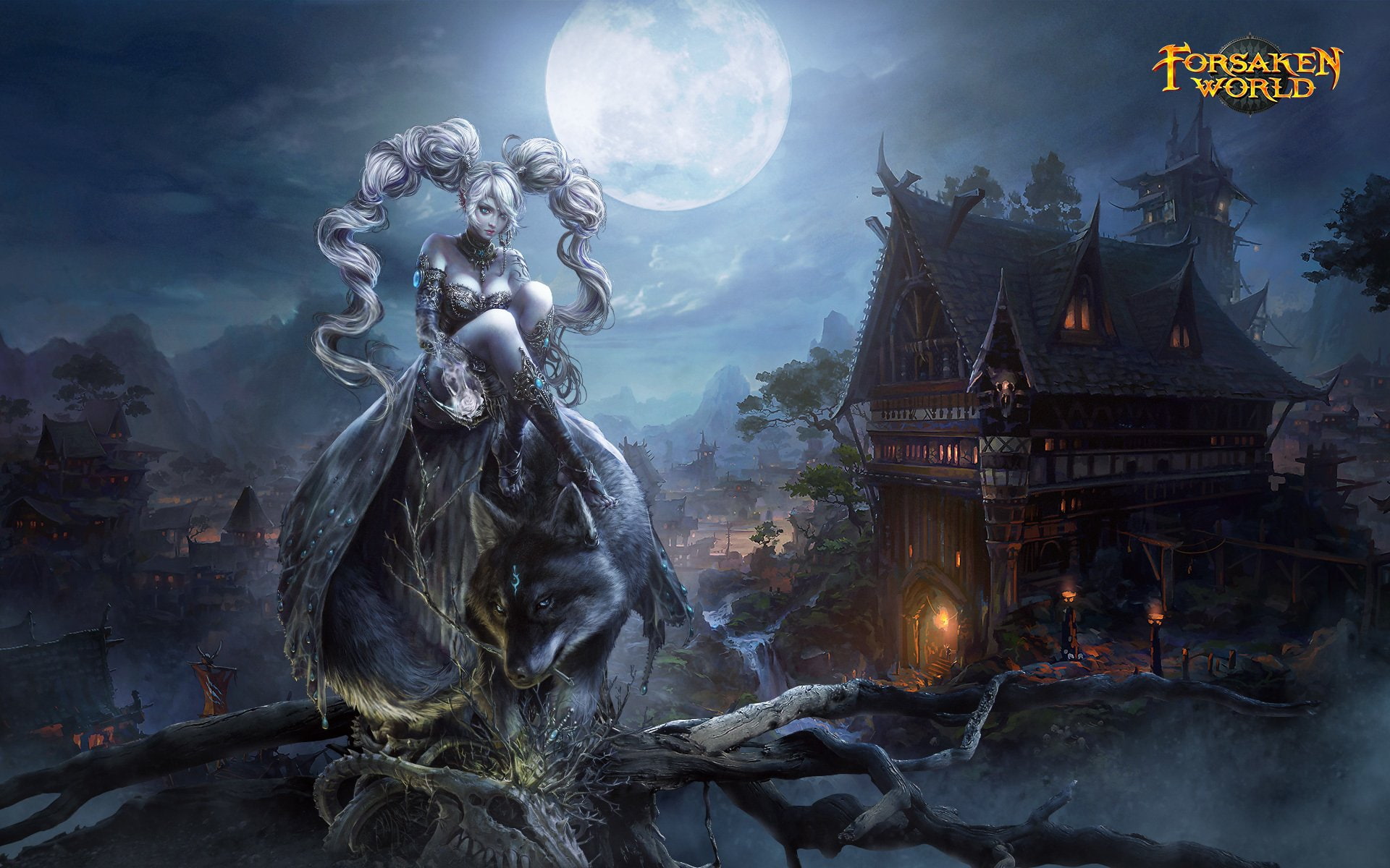 action, mmo, girl, fantasy, Fighting, world, artwork, Dark, Perfect, Shenmo, detail, Girls, 1fwso, forsaken, adventure, rpg, poster, warrior, 1080P, vampire, HD Wallpaper