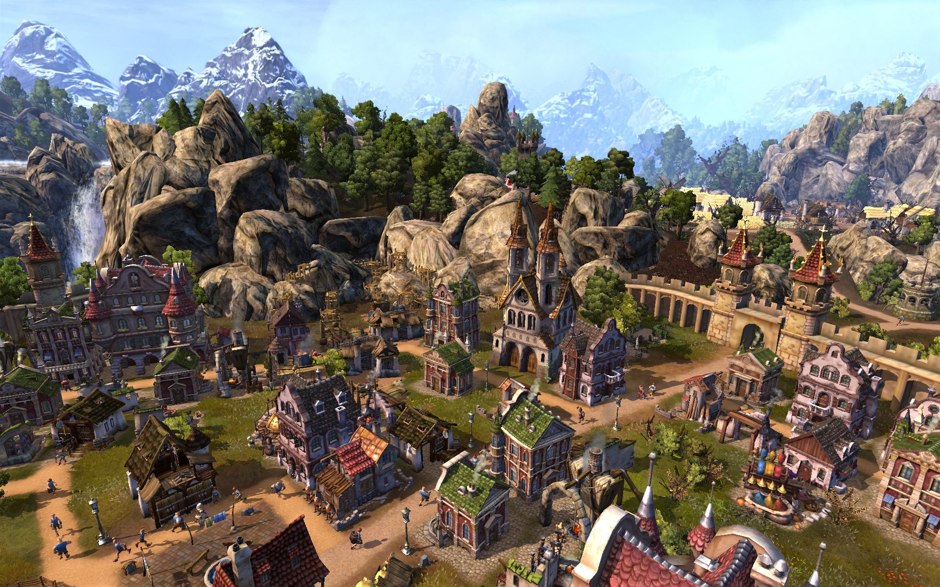 building, online, 1080P, 1tso, adventure, Rts, city, settlers, detail, fantasy, Strategy, rustic, town, empire, village, mmo, HD Wallpaper