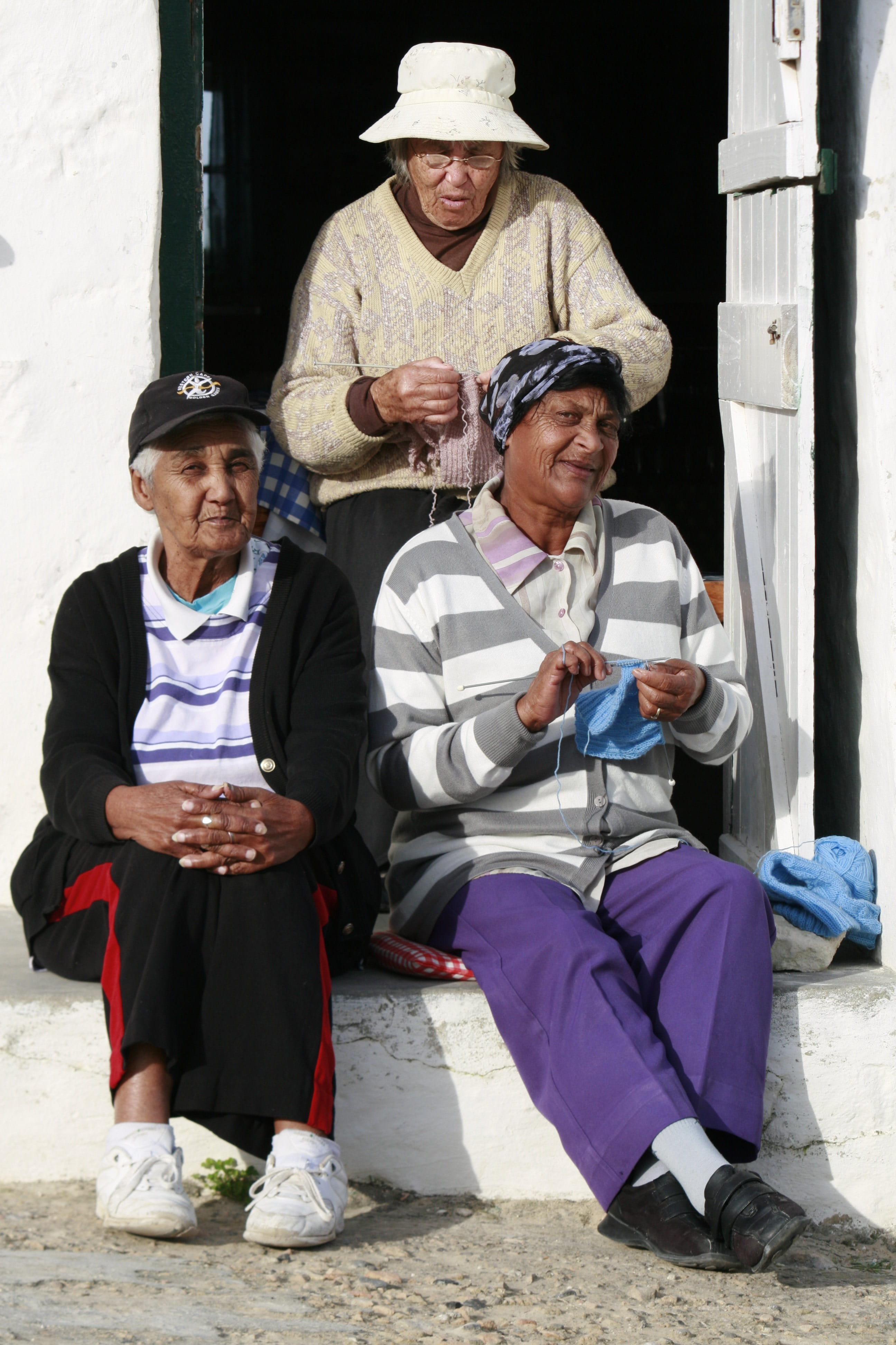 males, Fishing Village, sitting, casual clothing, senior Adult, females, retired, hobby, poverty, real people, 4K, indigenous Culture, women, full length, Phone HD Wallpaper