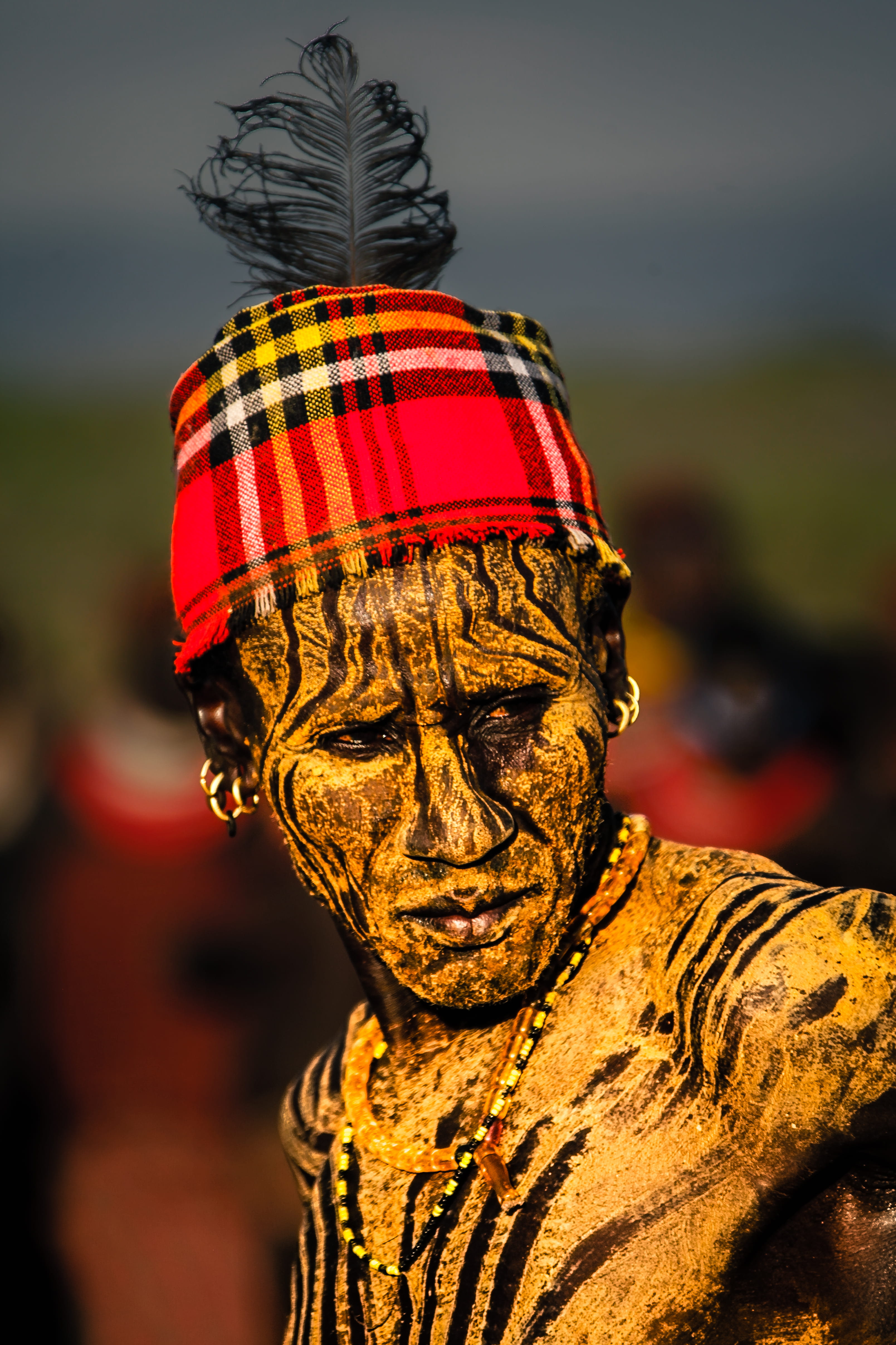 paint, representation, sculpture, face, omo river, human representation, outdoors, 4K, clothing, close-up, craft, focus on foreground, africa, statue, Phone HD Wallpaper