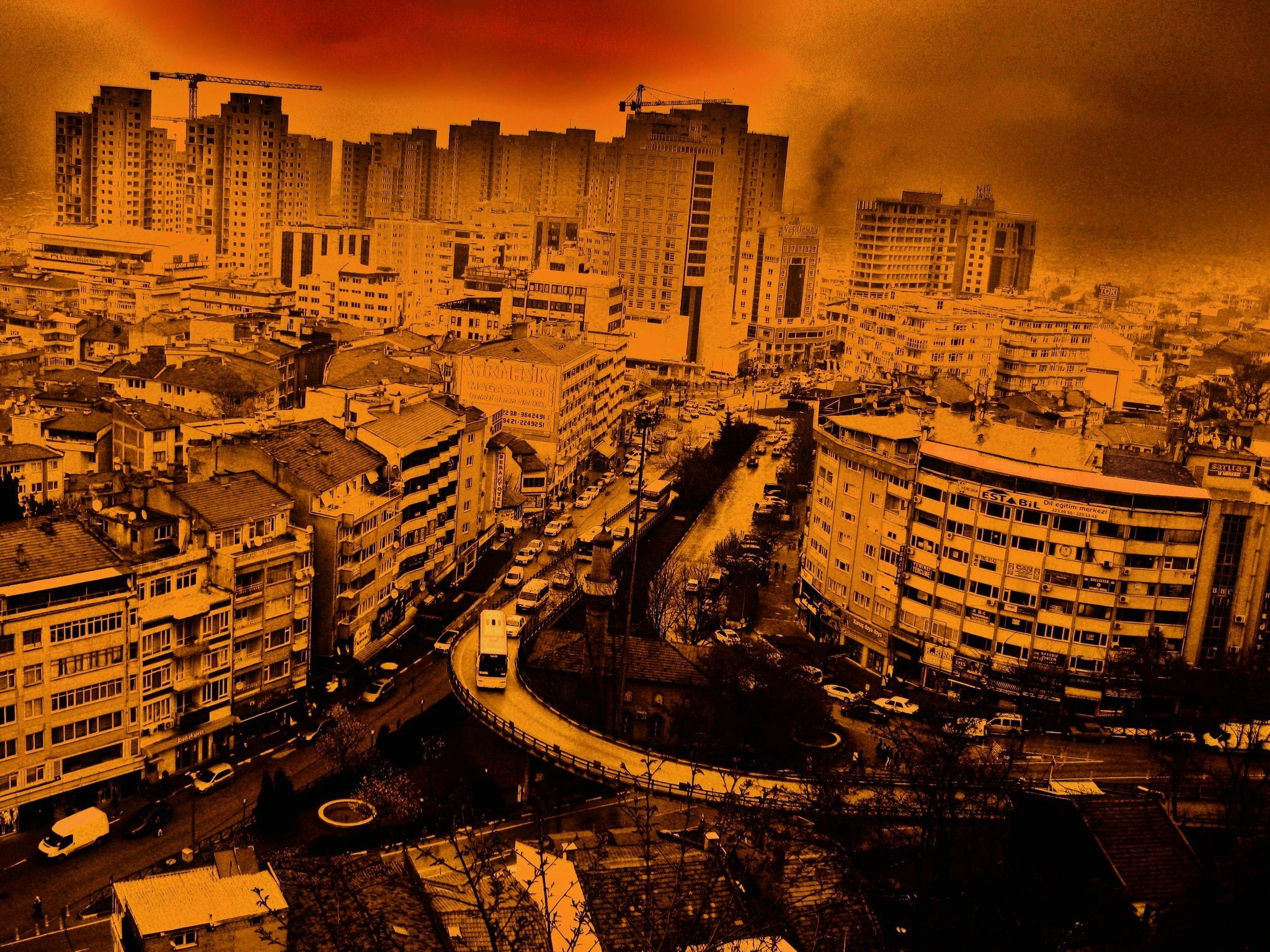 bursa, turkey, cityscapes, izmir, 1080P, HD Wallpaper