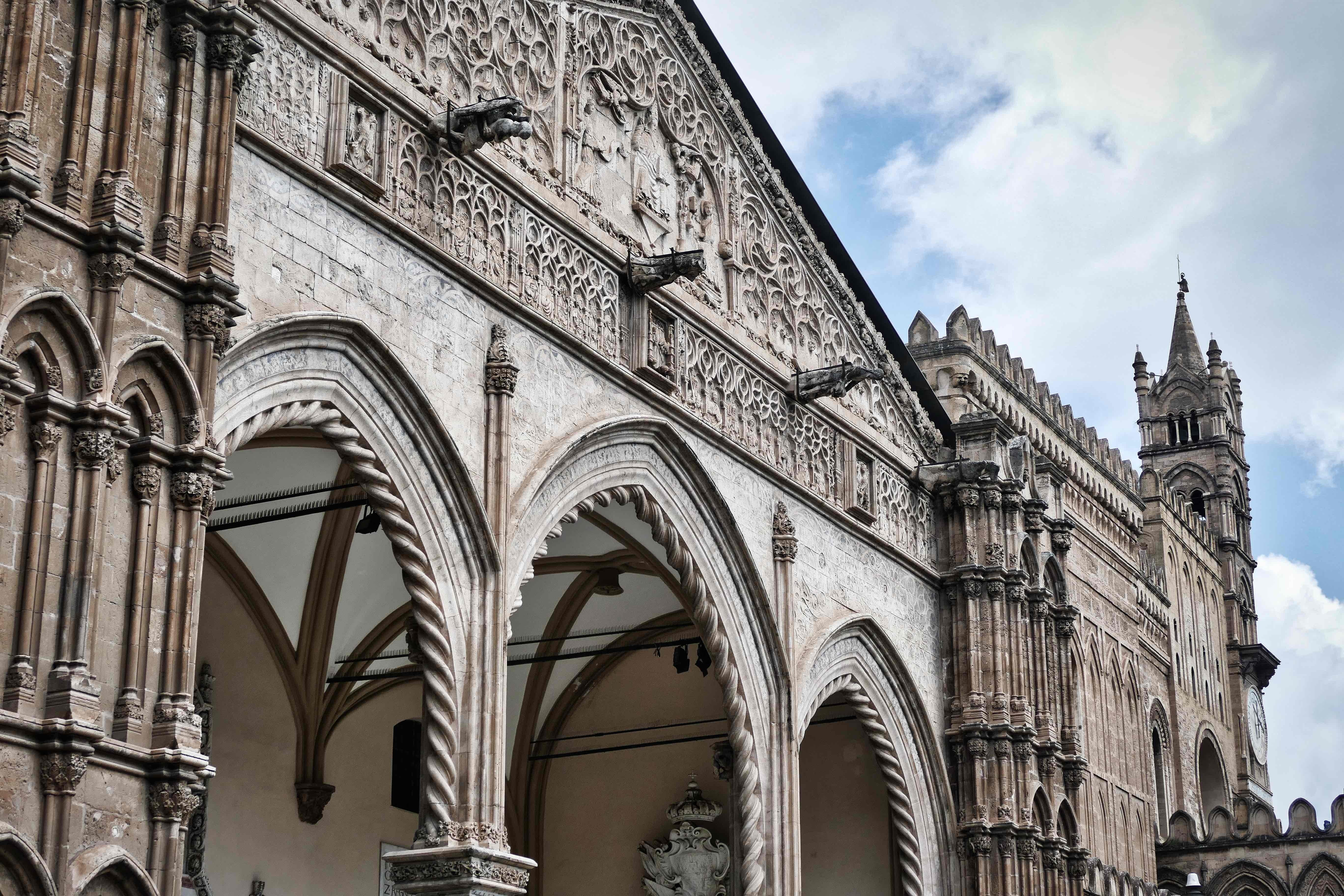 the past, byzantium, palermo, travel destinations, ornate, cathedral, religion, day, built structure, belief, arabic, landmark, place of worship, outdoors, HD Wallpaper
