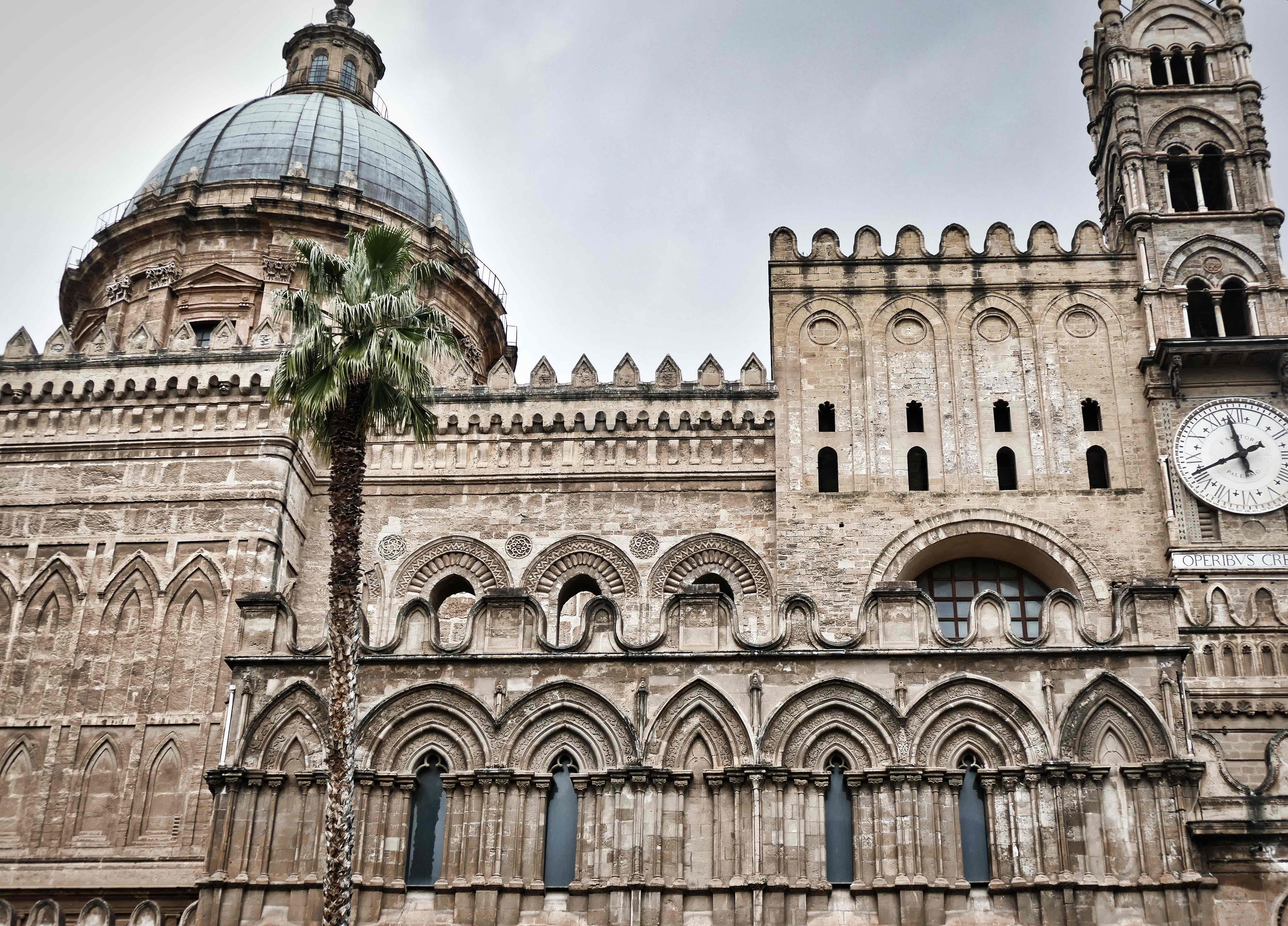 chapel, historically, tourism, facade, cathedral, building exterior, outdoors, norman, arabic, church, places of interest, history, italy, spirituality, HD Wallpaper