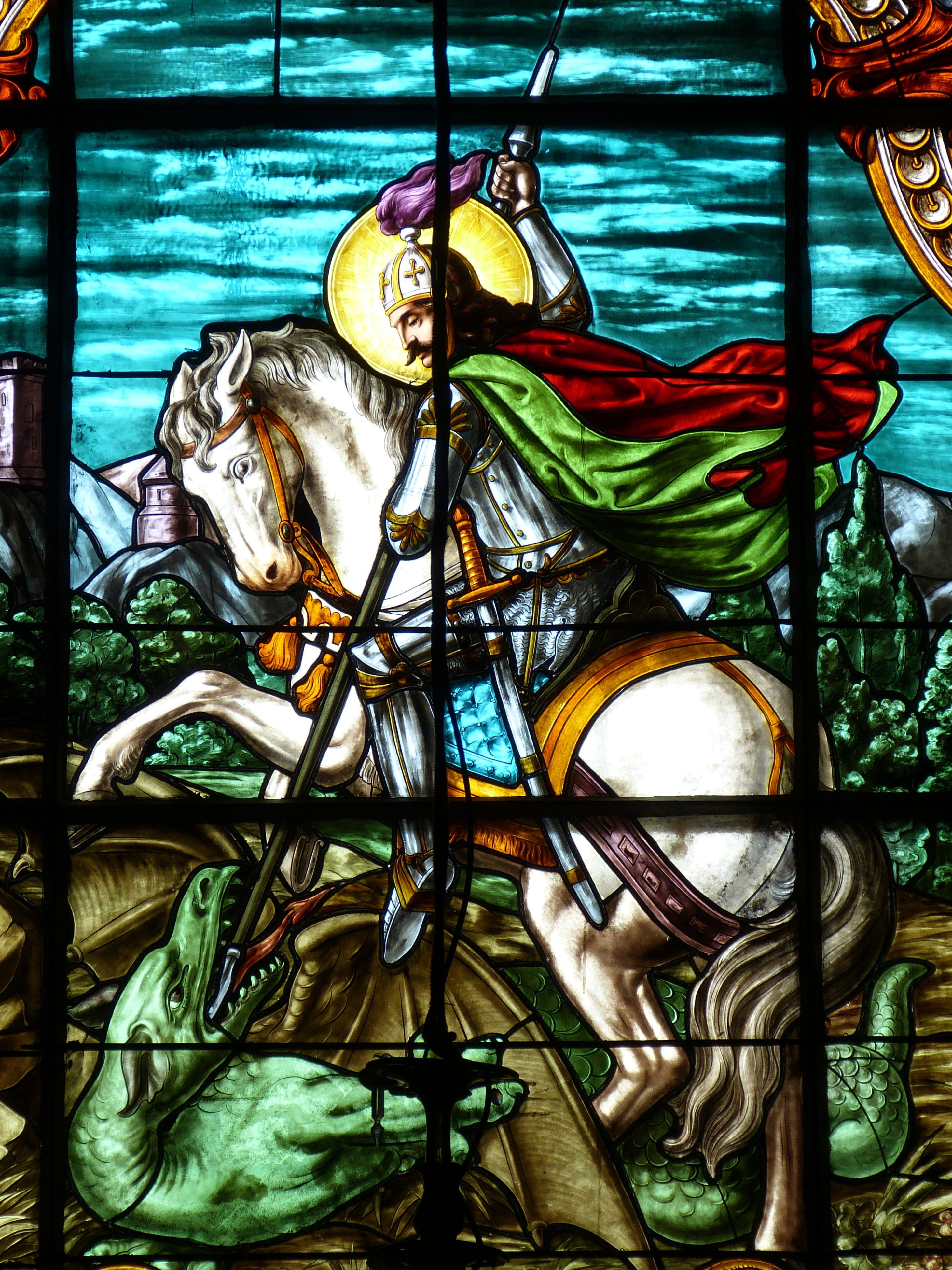 metal, female likeness, food and drink, fight, romania, stained glass, wall - building feature, 4K, window, hermannstadt, dragons, reiter, creativity, Phone HD Wallpaper