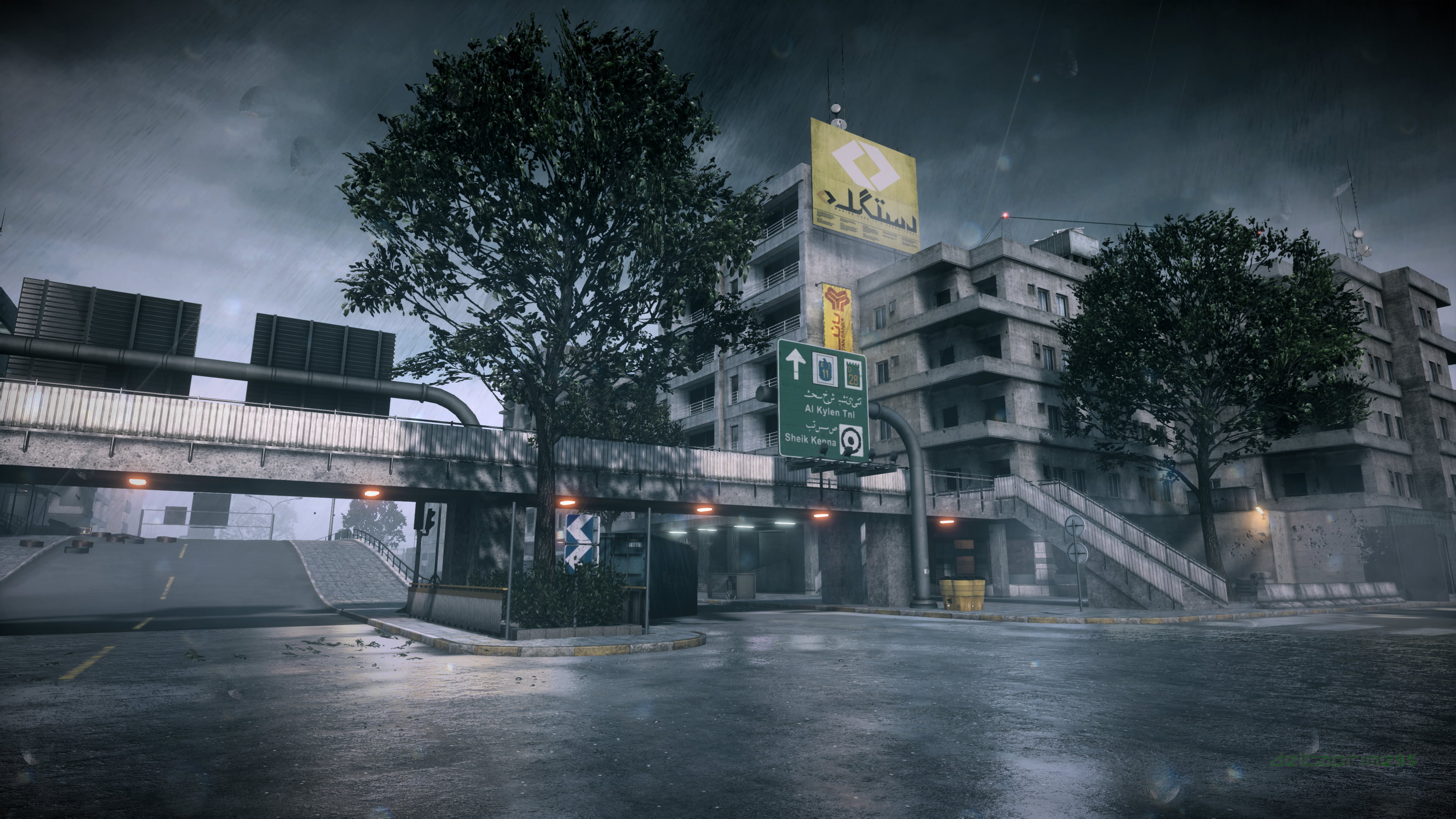 Tehran, Battlefield, city, screen shot, video games, in-game, Battlefield 3, Grand Bazaar, clouds, PC gaming, rain, 4K, HD Wallpaper