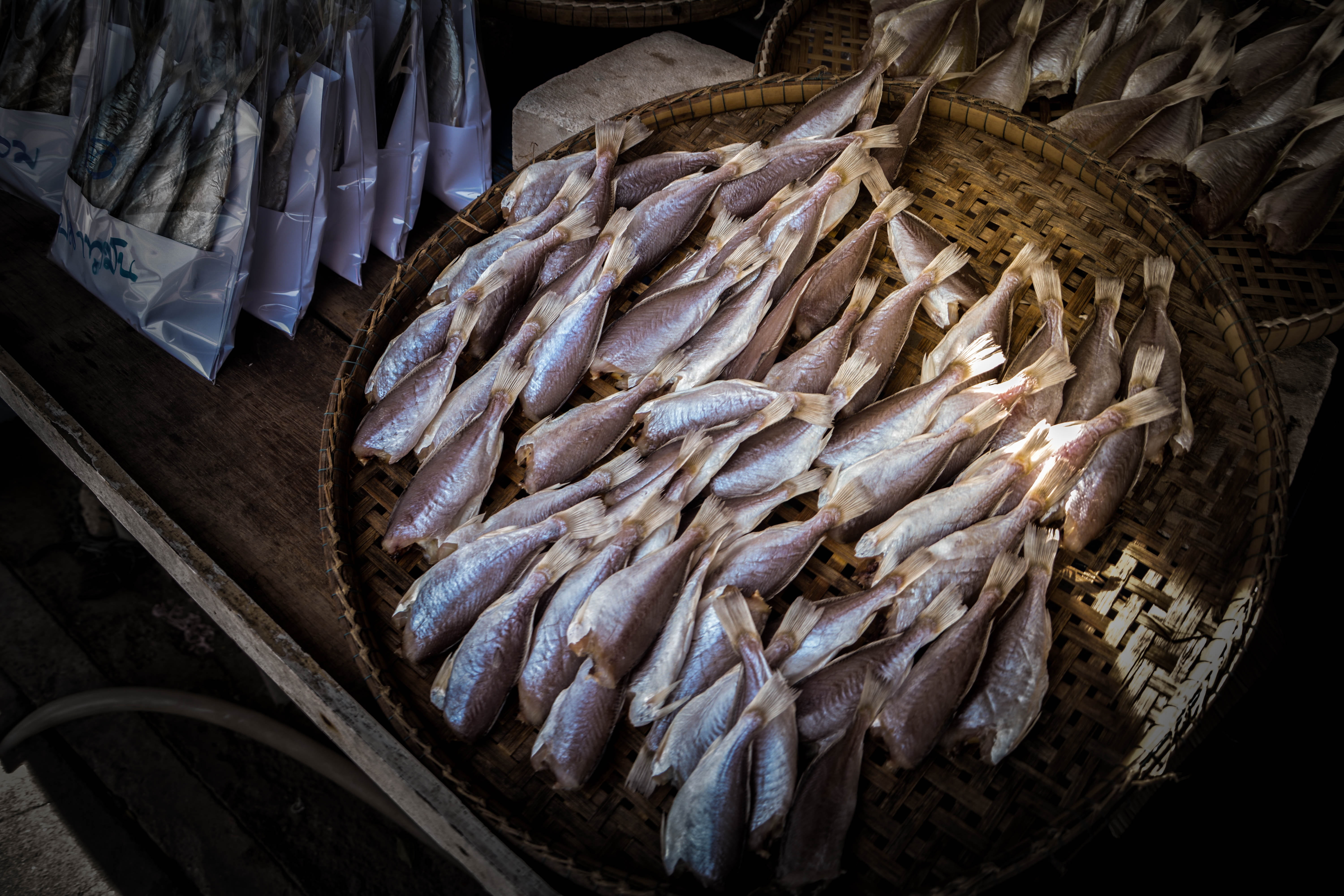 abundance, retail display, consumerism, fish market, food and drink, high angle view, cooking, store, no people, salt, seafood, fish, shell, day, many, HD Wallpaper