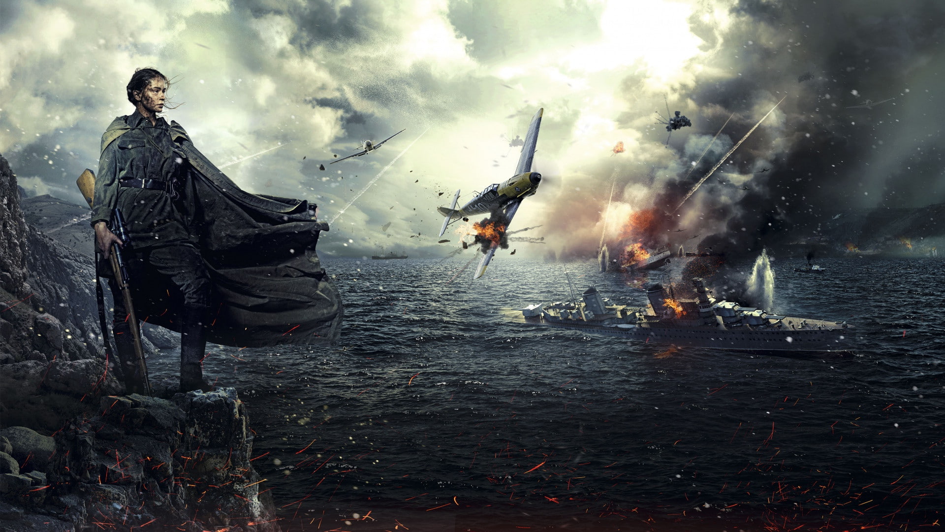 war, 2015 backgrounds, julia peresild, 1080P, battle of sevastopol, HD Wallpaper