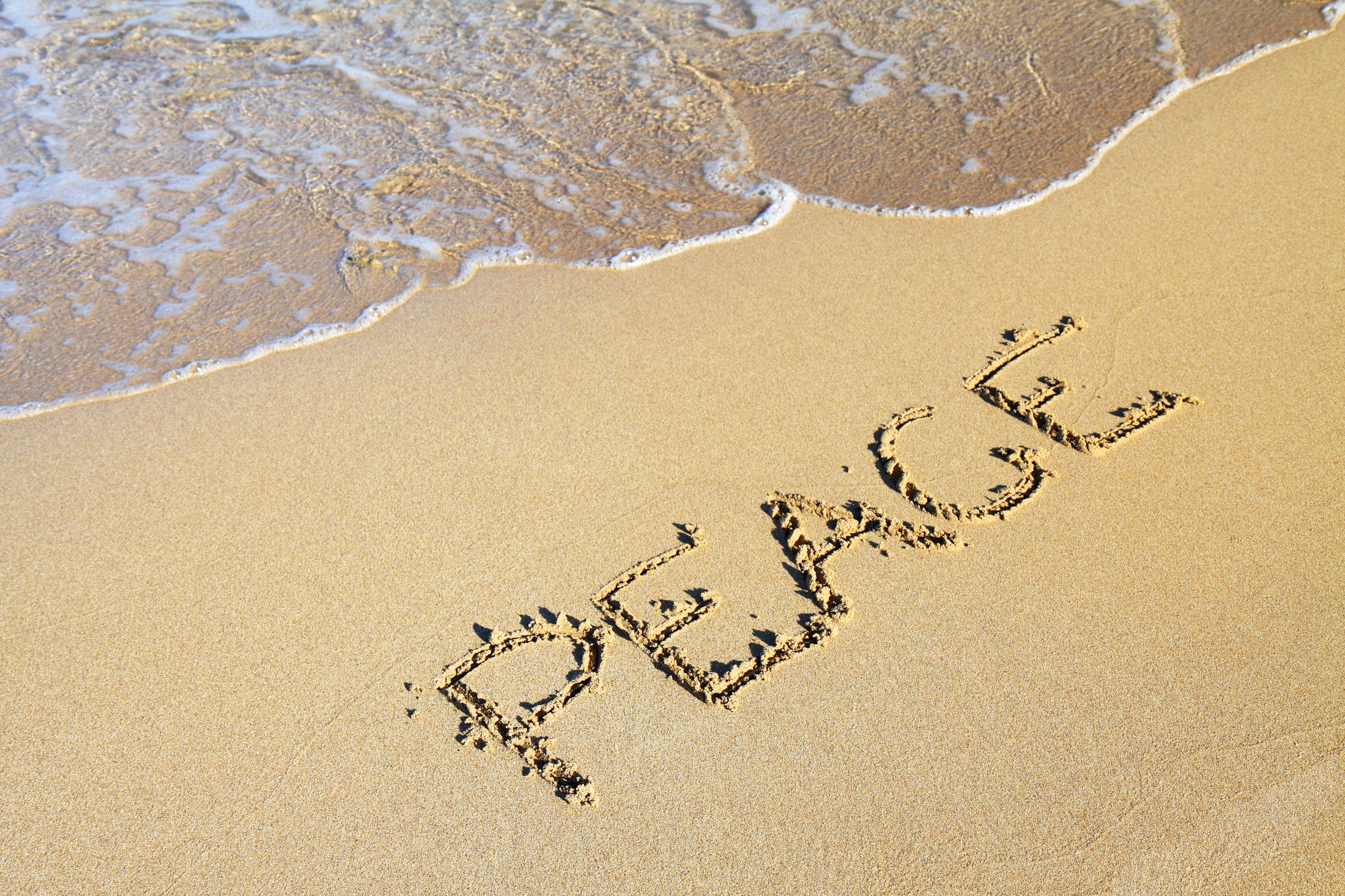 beach, written, wave, message, love, holiday, no people, emotion, high angle view, western script, 4K, sea, outdoors, peace, ocean, water, heart shape, HD Wallpaper