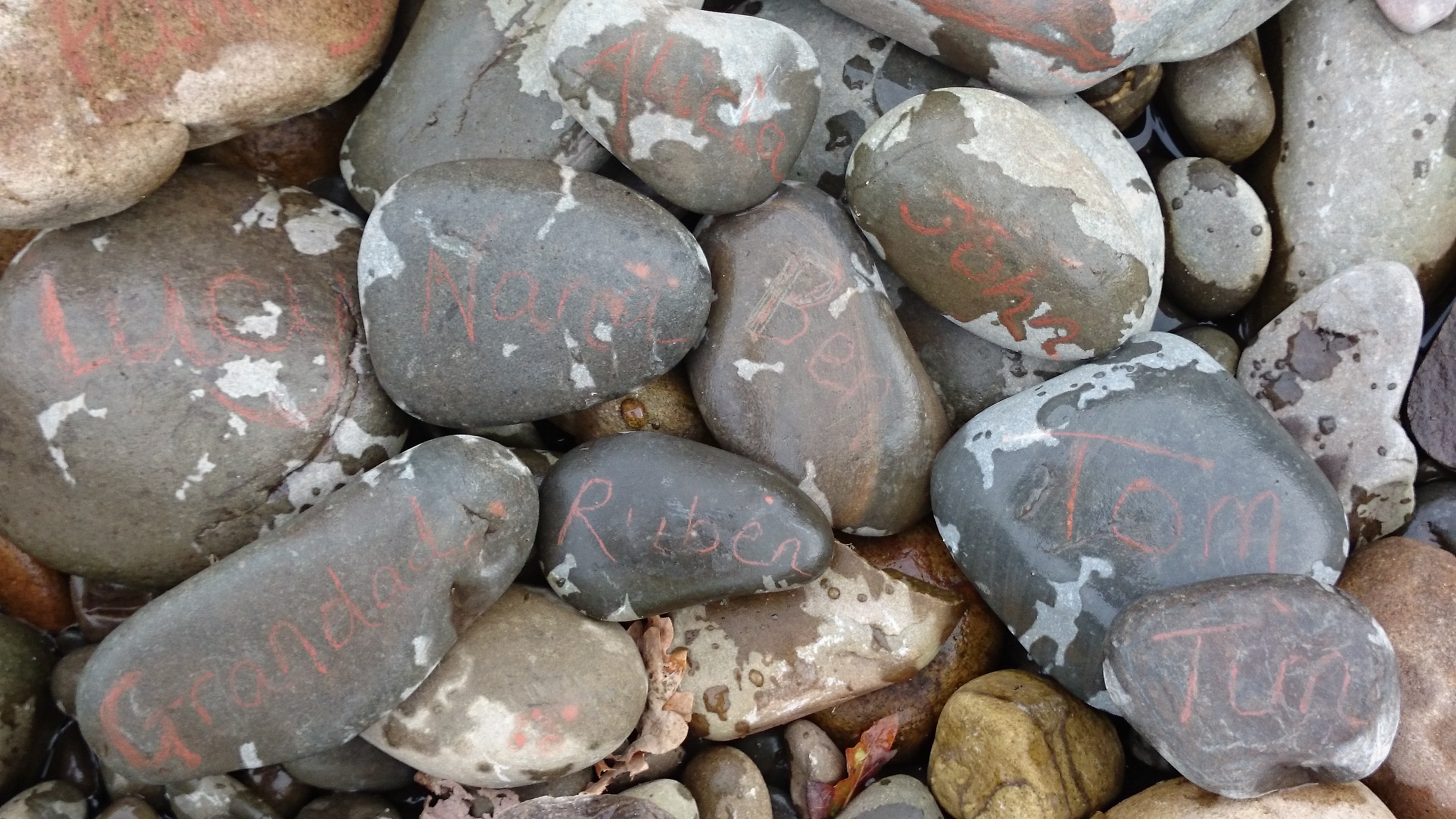 large group of objects, pebbles, backgrounds, stone - object, name, land, full frame, pebble, still life, textured, 4K, written, stones, abundance, directly above, HD Wallpaper