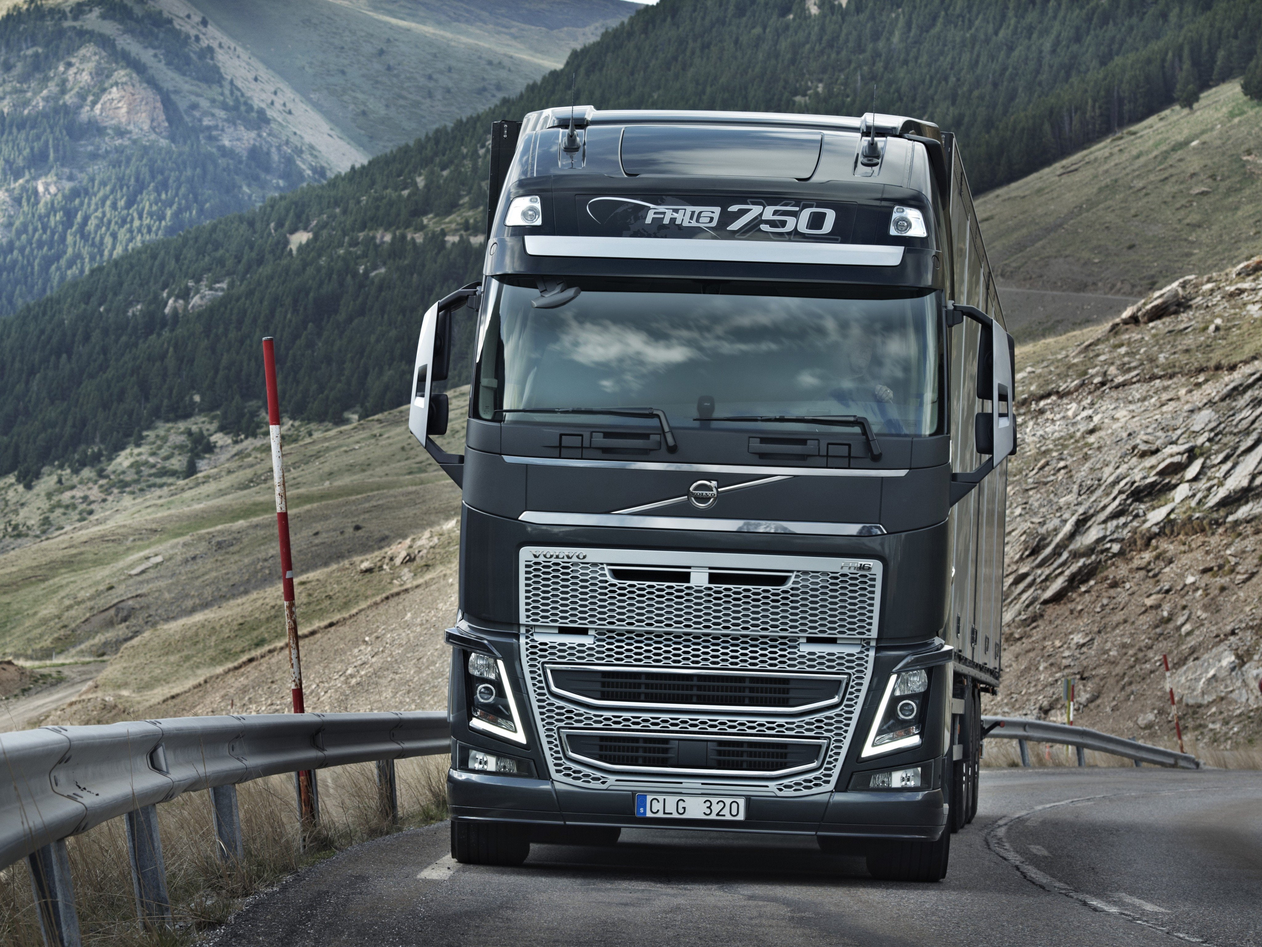 750, semi, tractor, 2012, 4x2, volvo, 4K, fh16, HD Wallpaper