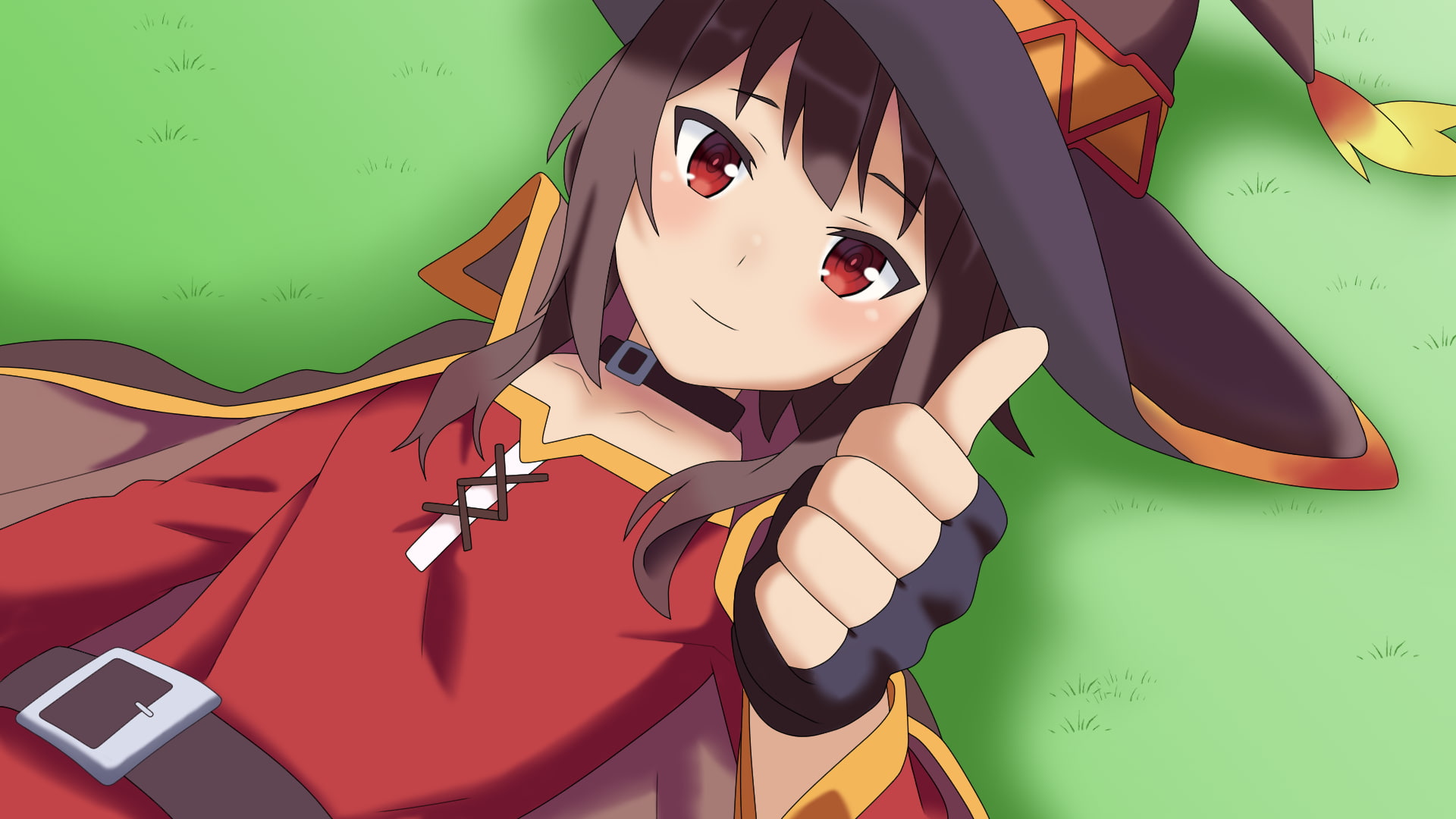 Megumin (KonoSuba), 1080P, KonoSuba – God’s blessing on this wonderful world!!, Anime, HD Wallpaper