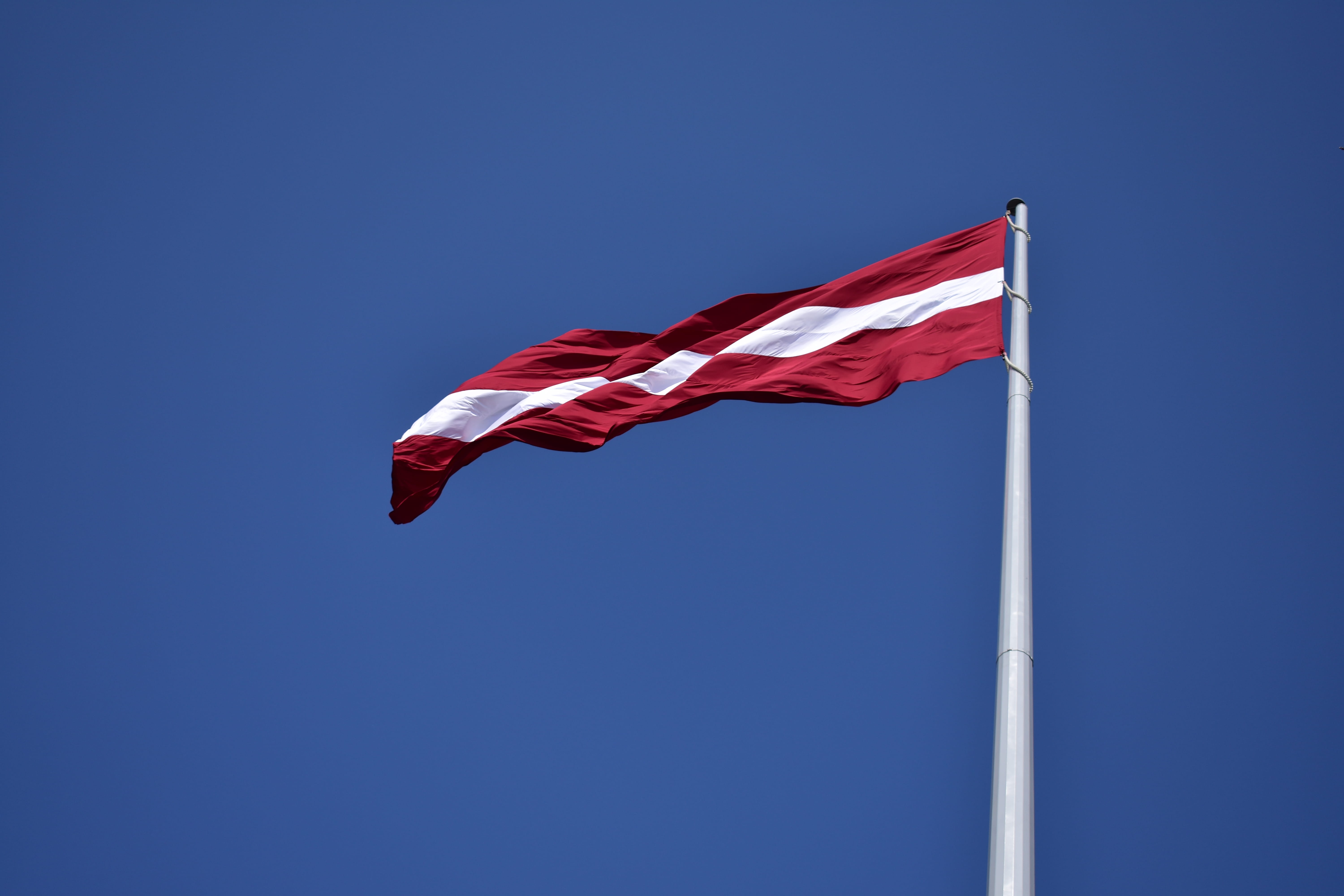 freedom, flag, administration, symbol, sky, outdoors, stripe, travel, daytime, blue, day, clear sky, low angle view, nature, red, national icon, blue sky, HD Wallpaper