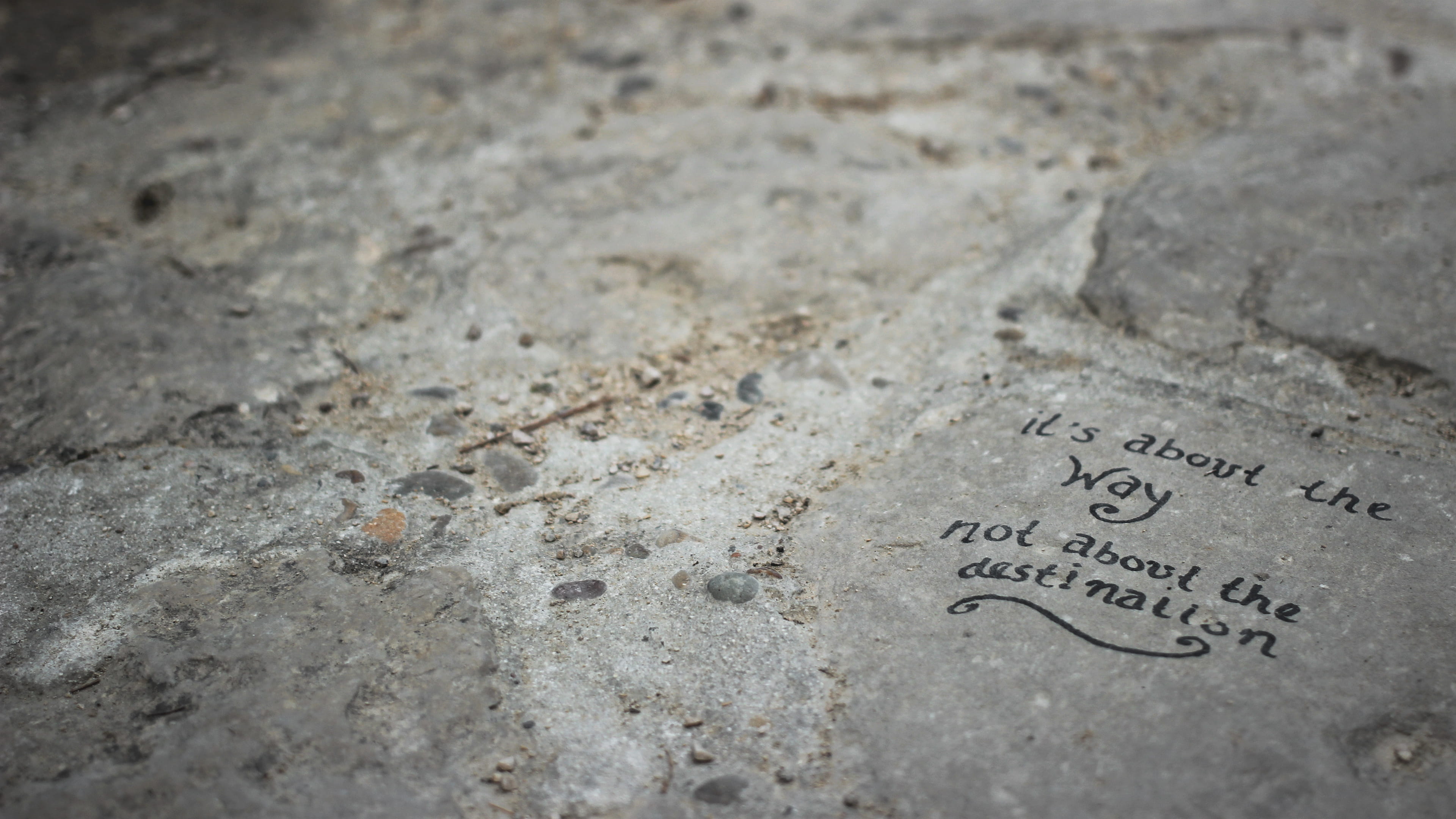 selective focus, adventure, the past, tombstone, spain, pilgrimage, 4K, pelerinage, text, street, citation, positive emotion, hike, close-up, no people, HD Wallpaper
