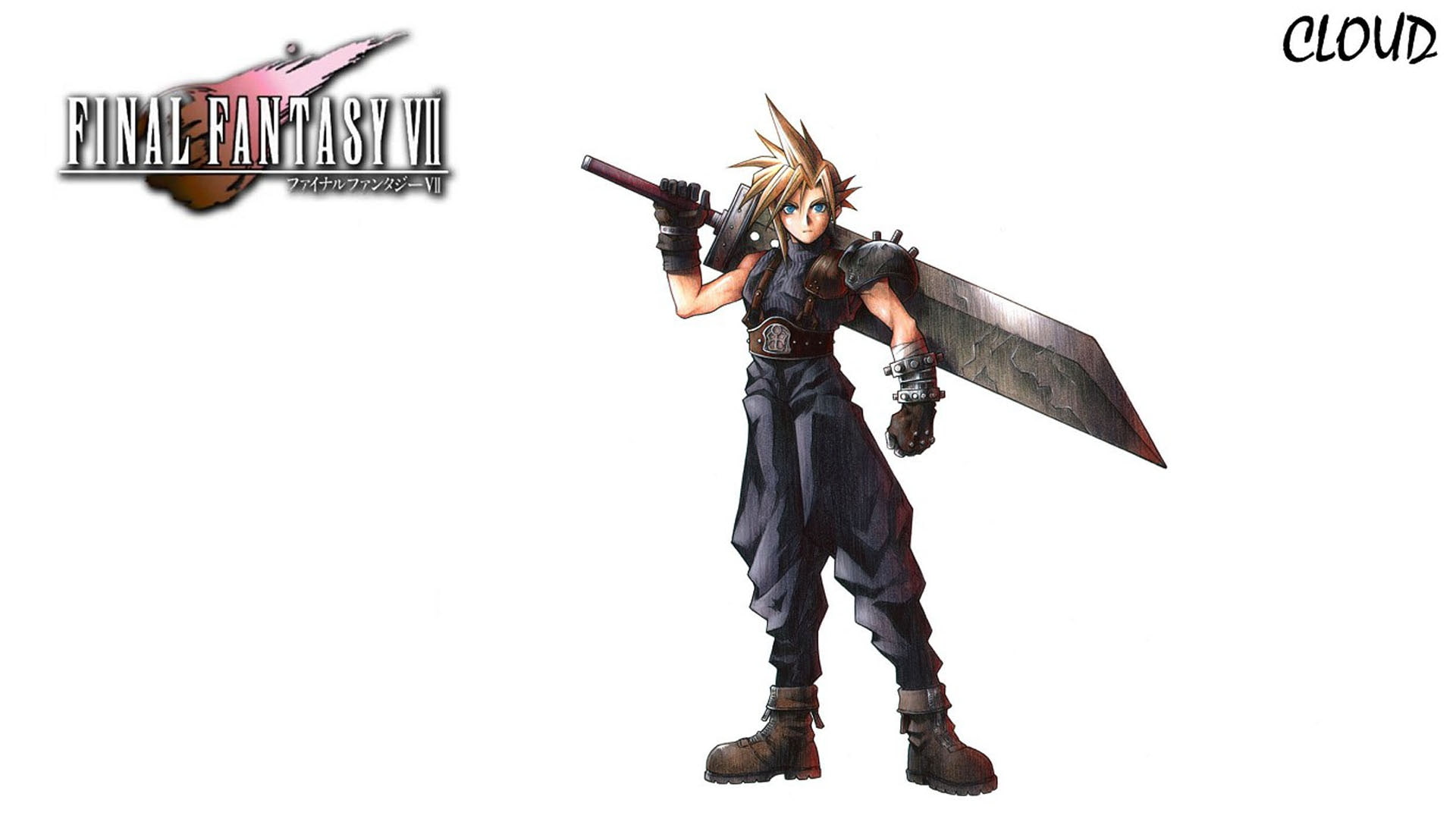 cloud, video, Video Games, 1080P, Final Fantasy VII, x, games, final, hd, art, vii, fantasy, strife, HD Wallpaper