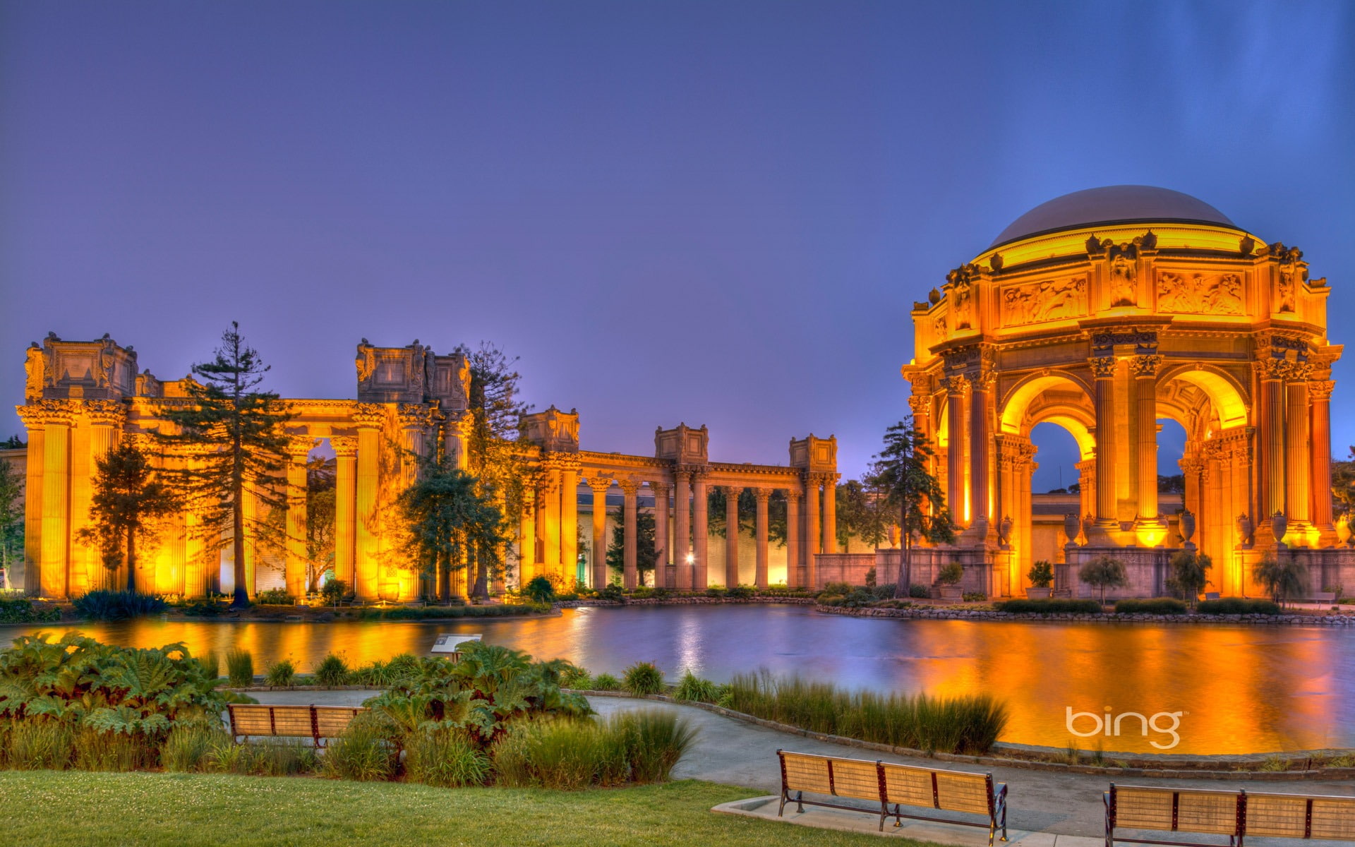 nature, city, history, building, water, night, 1080P, outdoors, built structure, architecture, dusk, tourism, sky, october, river, no people, the past, HD Wallpaper